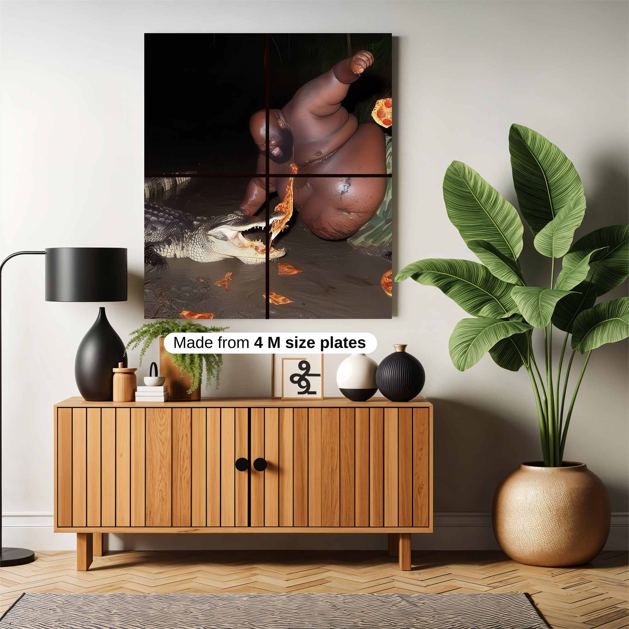 Crocodile Feast Safe Wall Magnetic / M