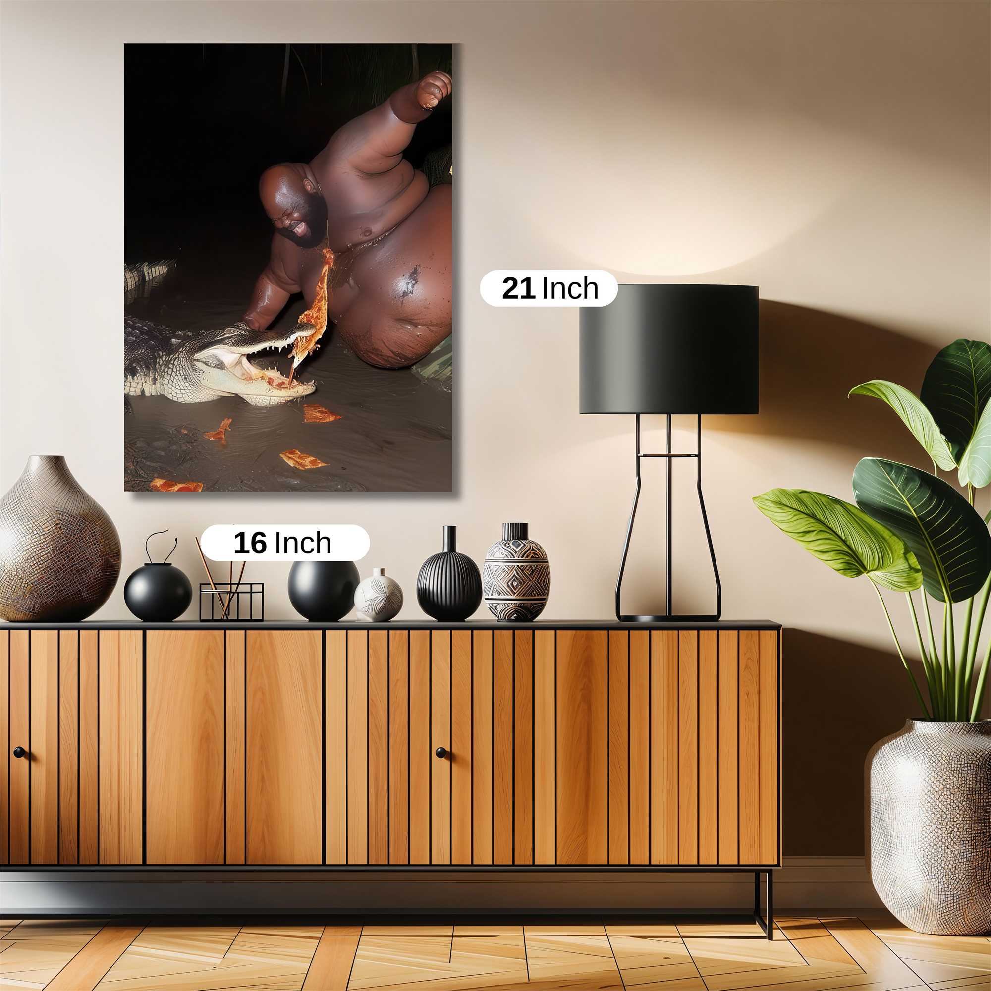 Crocodile Feast Safe Wall Magnetic / M