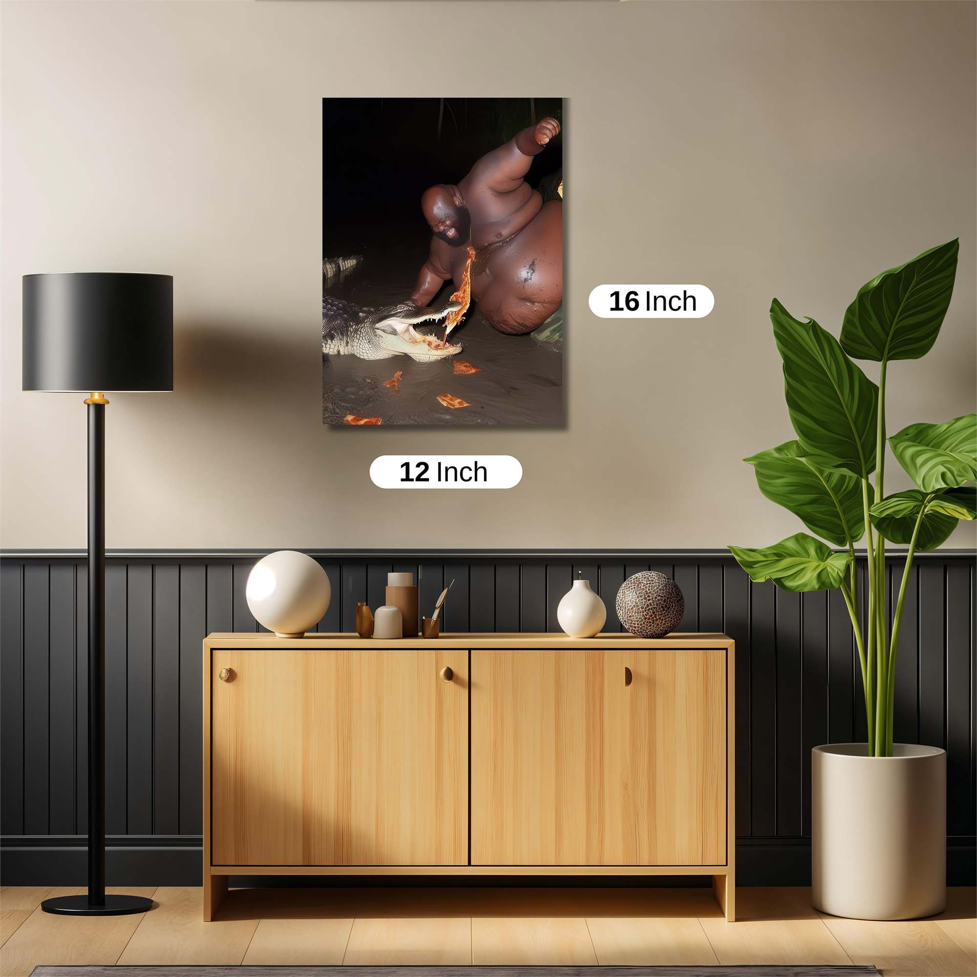Crocodile Feast Safe Wall Magnetic / M