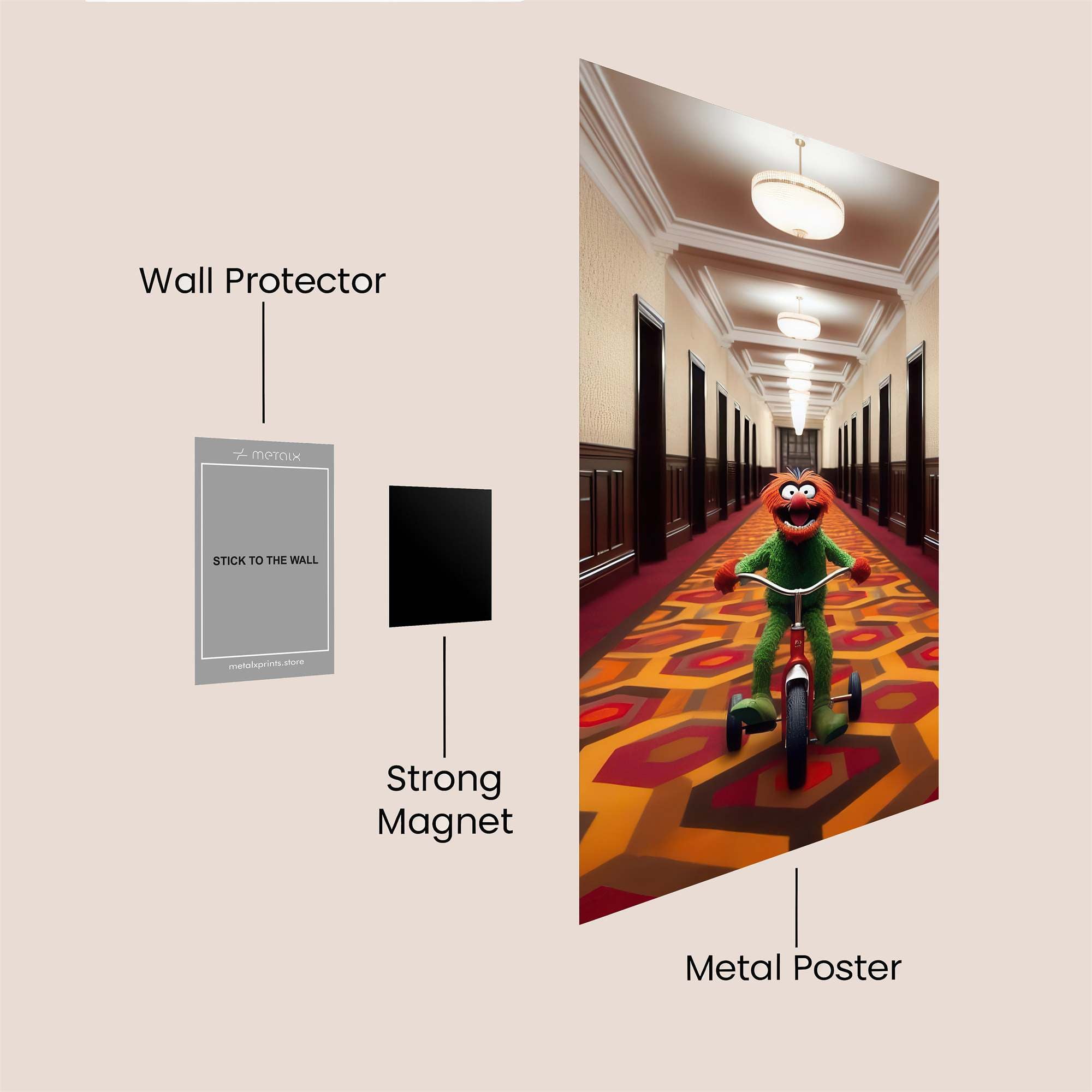 Elmo Eerie Safe Wall Magnetic / M
