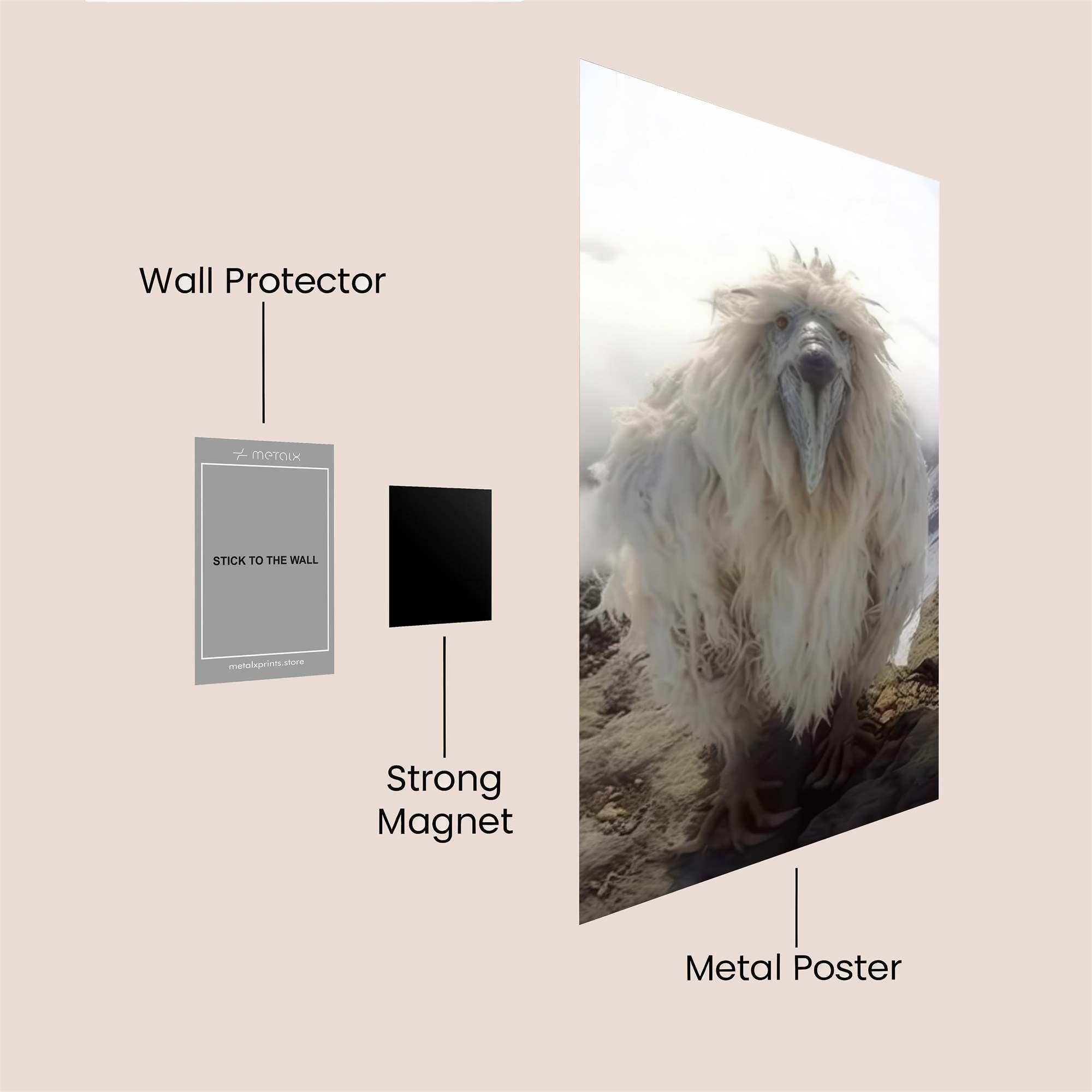 Snowy Majesty Safe Wall Magnetic / M