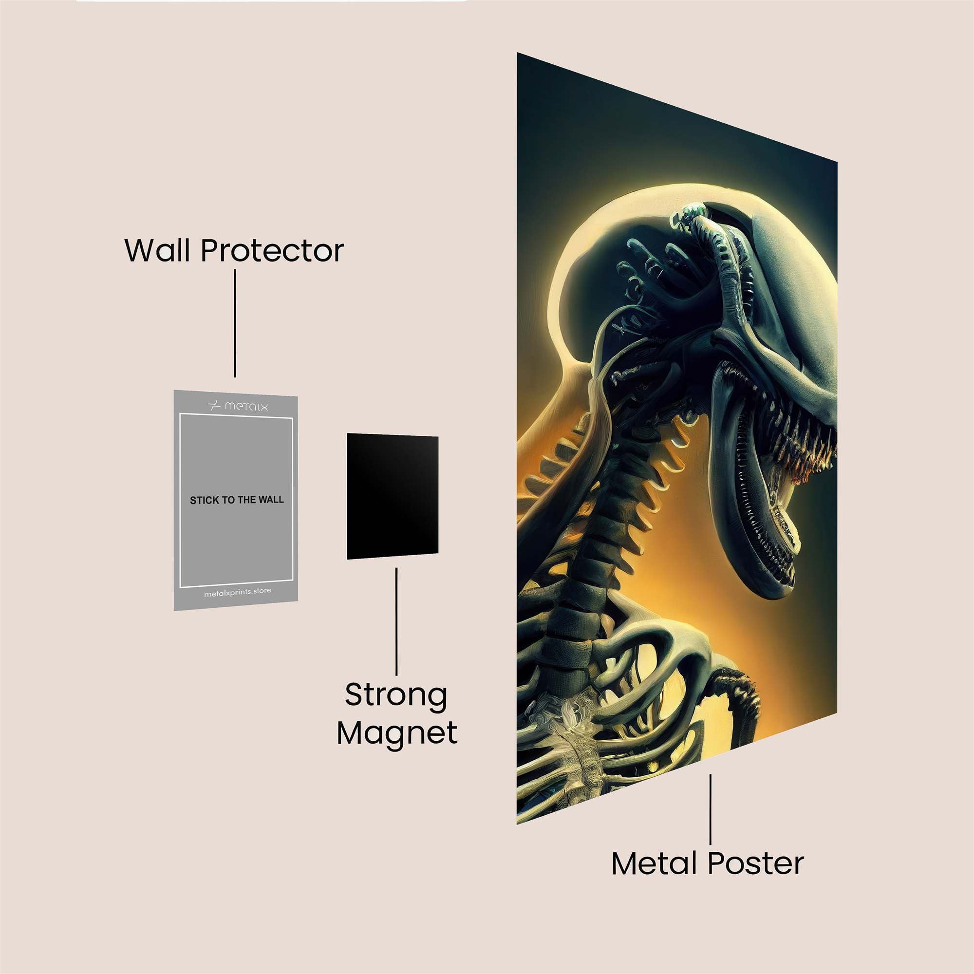 Xenomorph Menace Safe Wall Magnetic / M