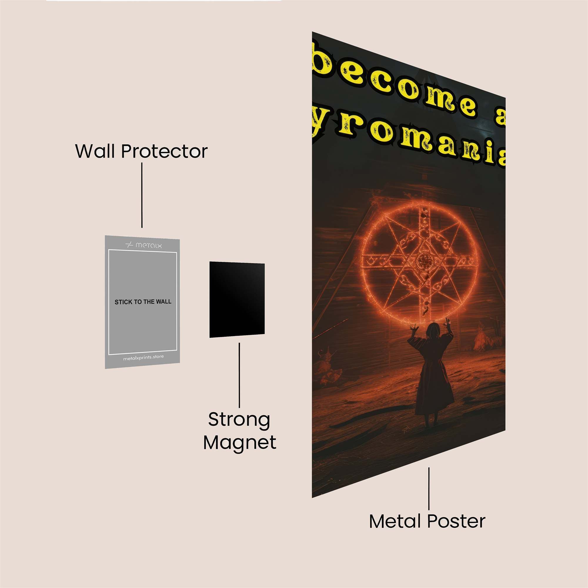 Ritualistic Glow Safe Wall Magnetic / M