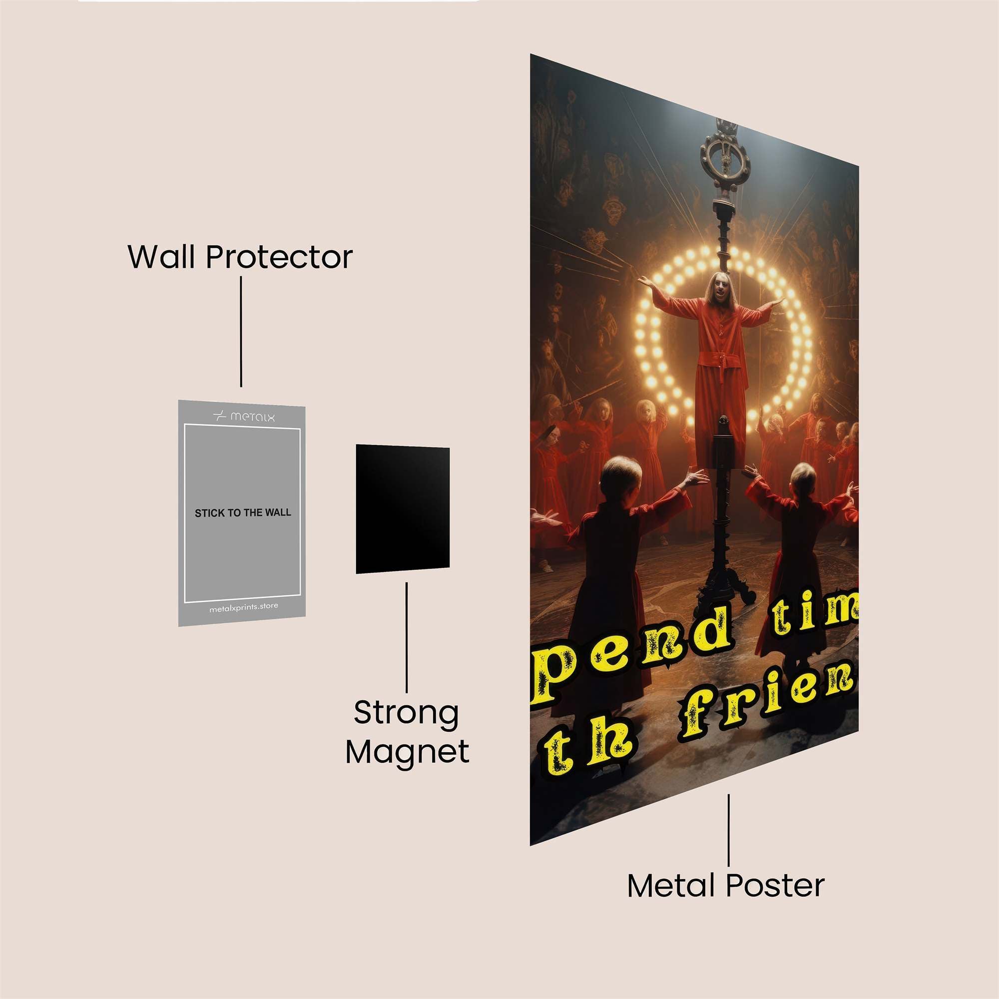 Jesus Radiant Safe Wall Magnetic / M