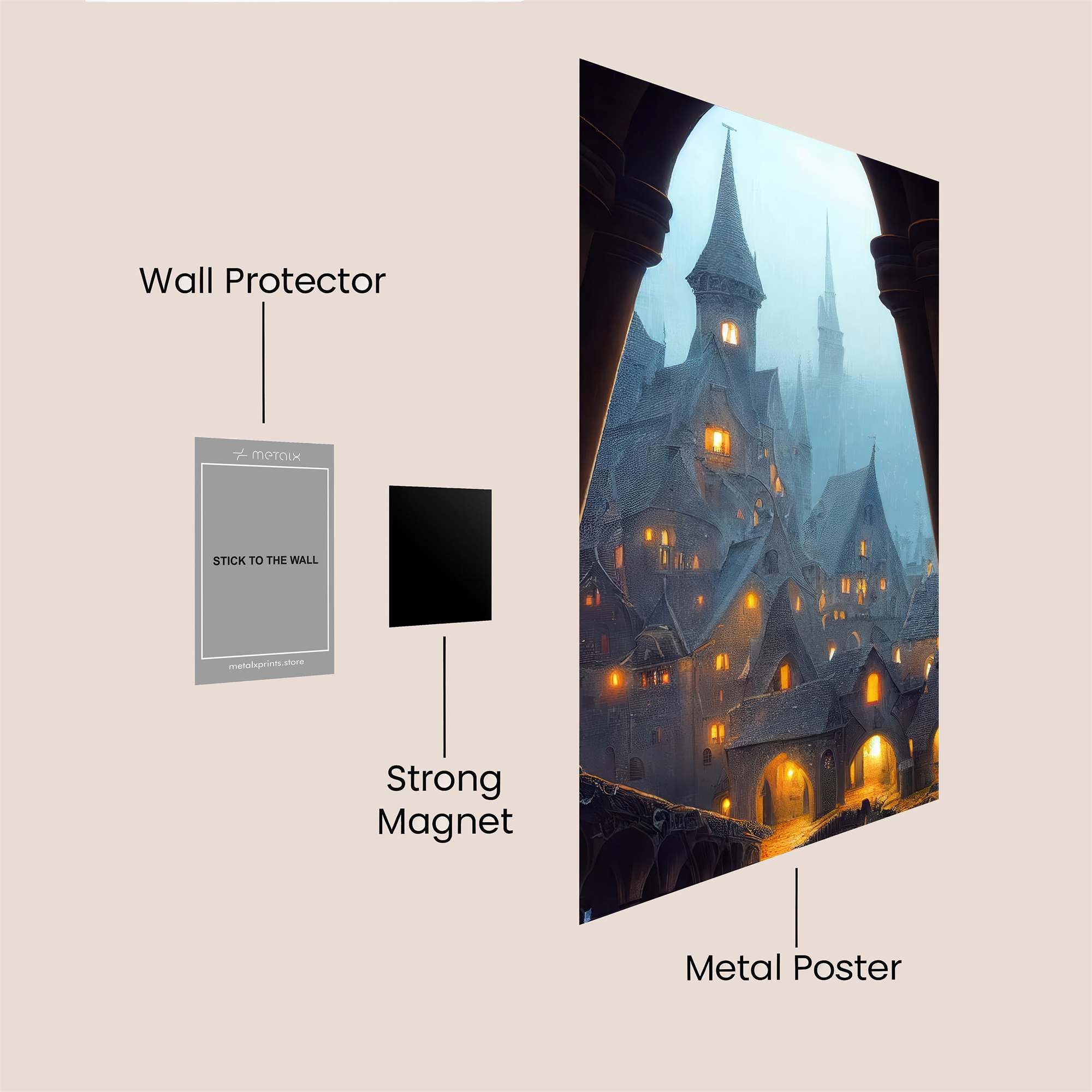 CastleWhisper Safe Wall Magnetic / M