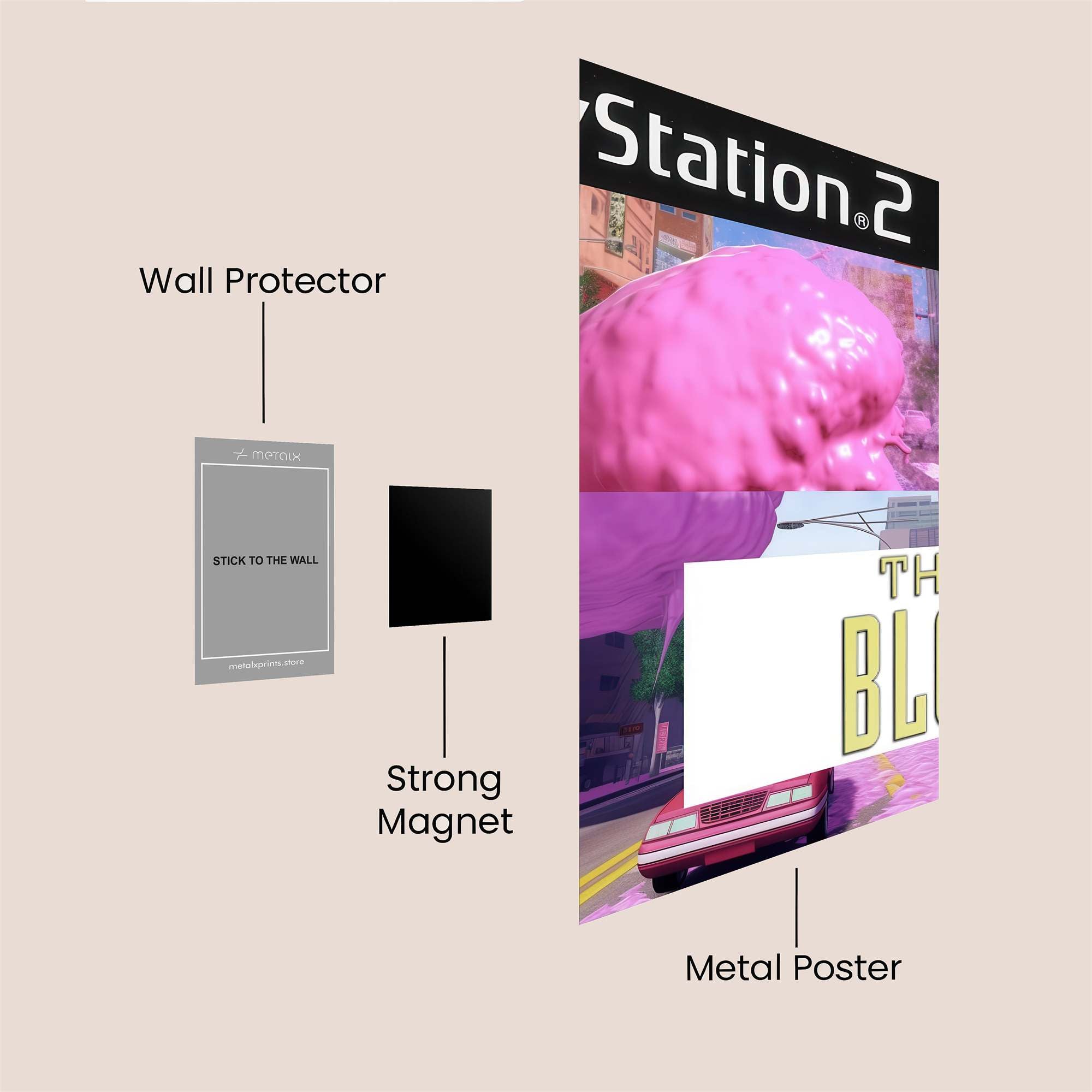 Blob Invasion Safe Wall Magnetic / M