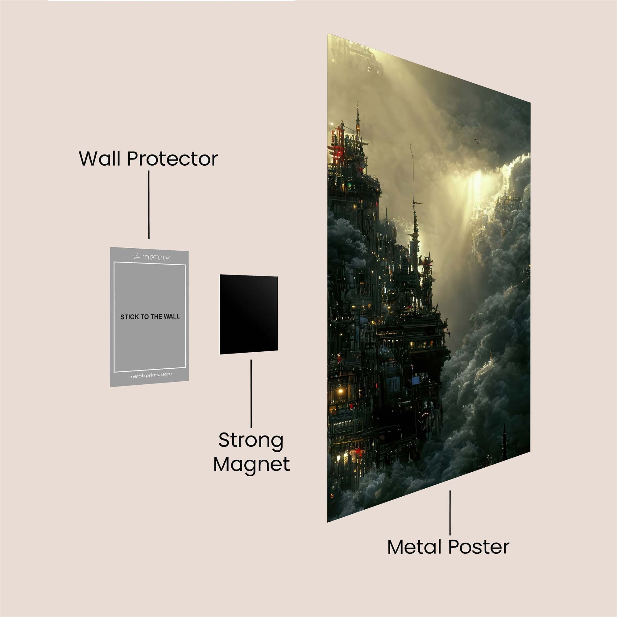 SkyCastle Ethereal Safe Wall Magnetic / M