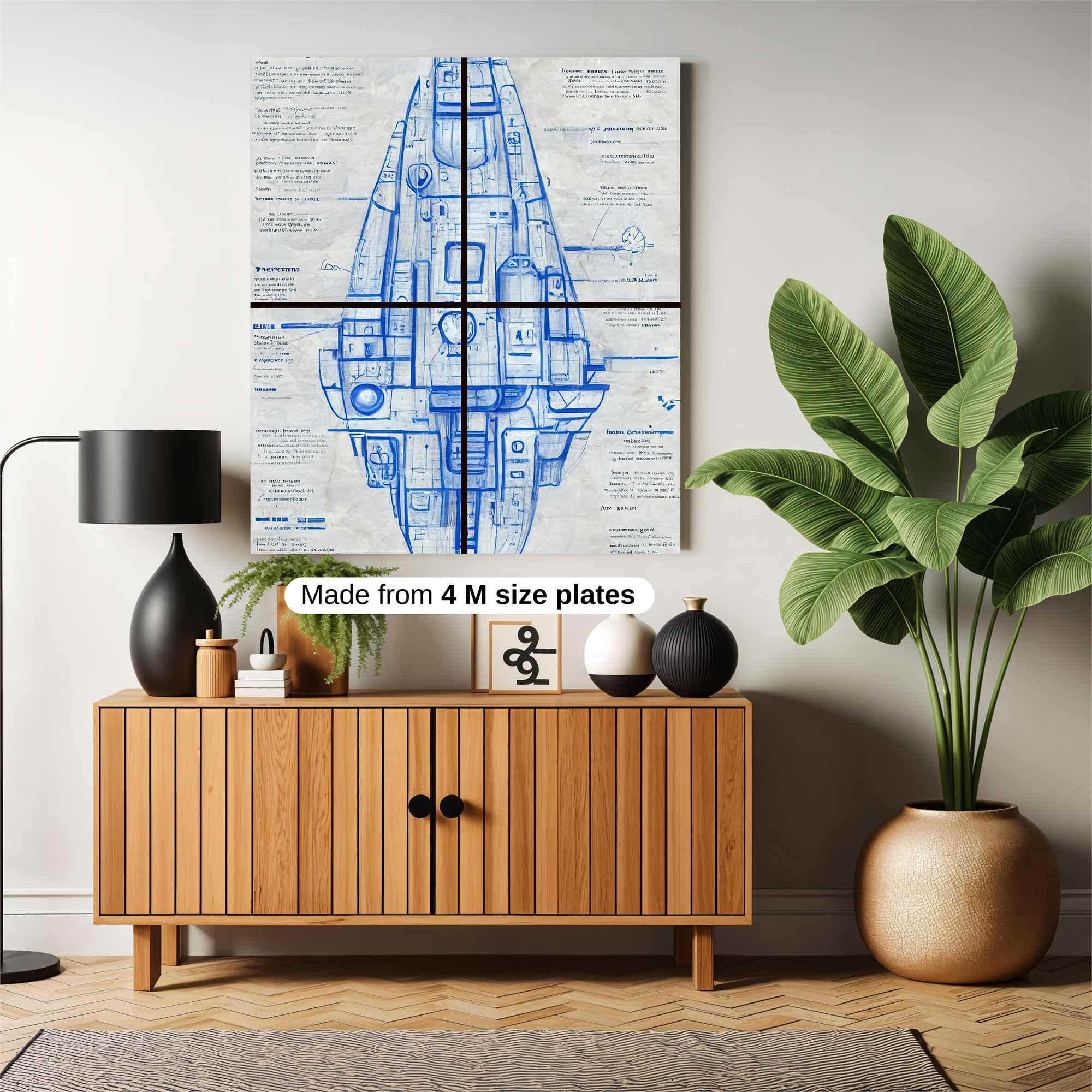 Falcon Blueprint Safe Wall Magnetic / M