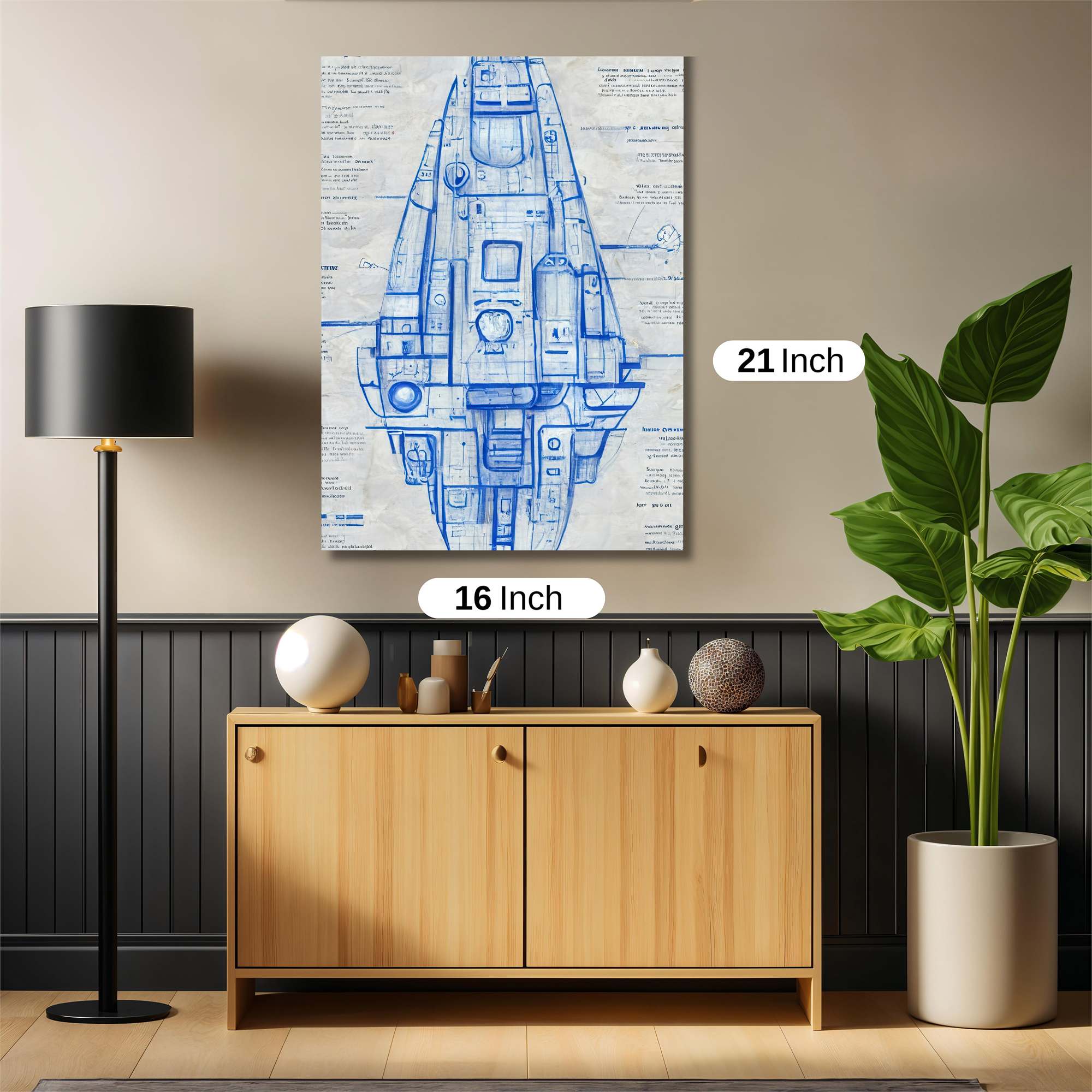 Falcon Blueprint Safe Wall Magnetic / M