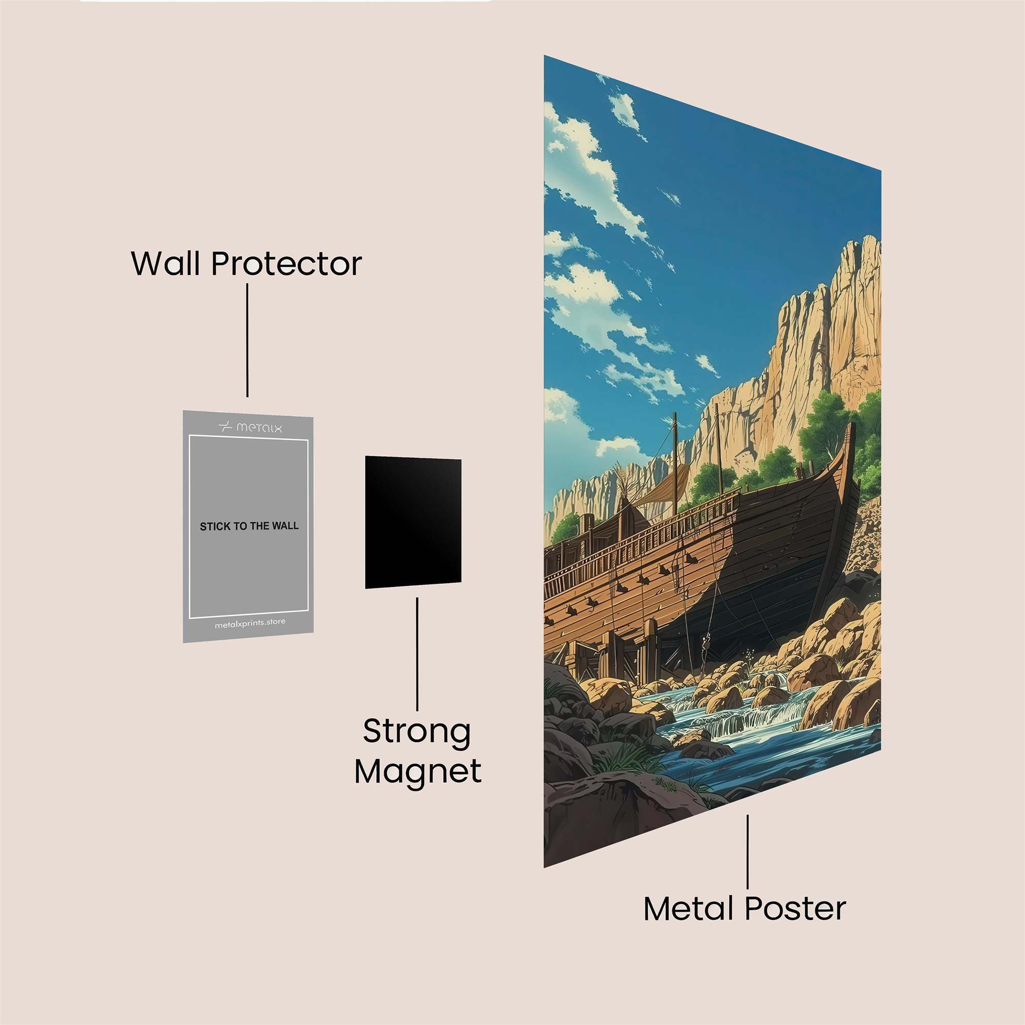Noah's Haven Safe Wall Magnetic / M