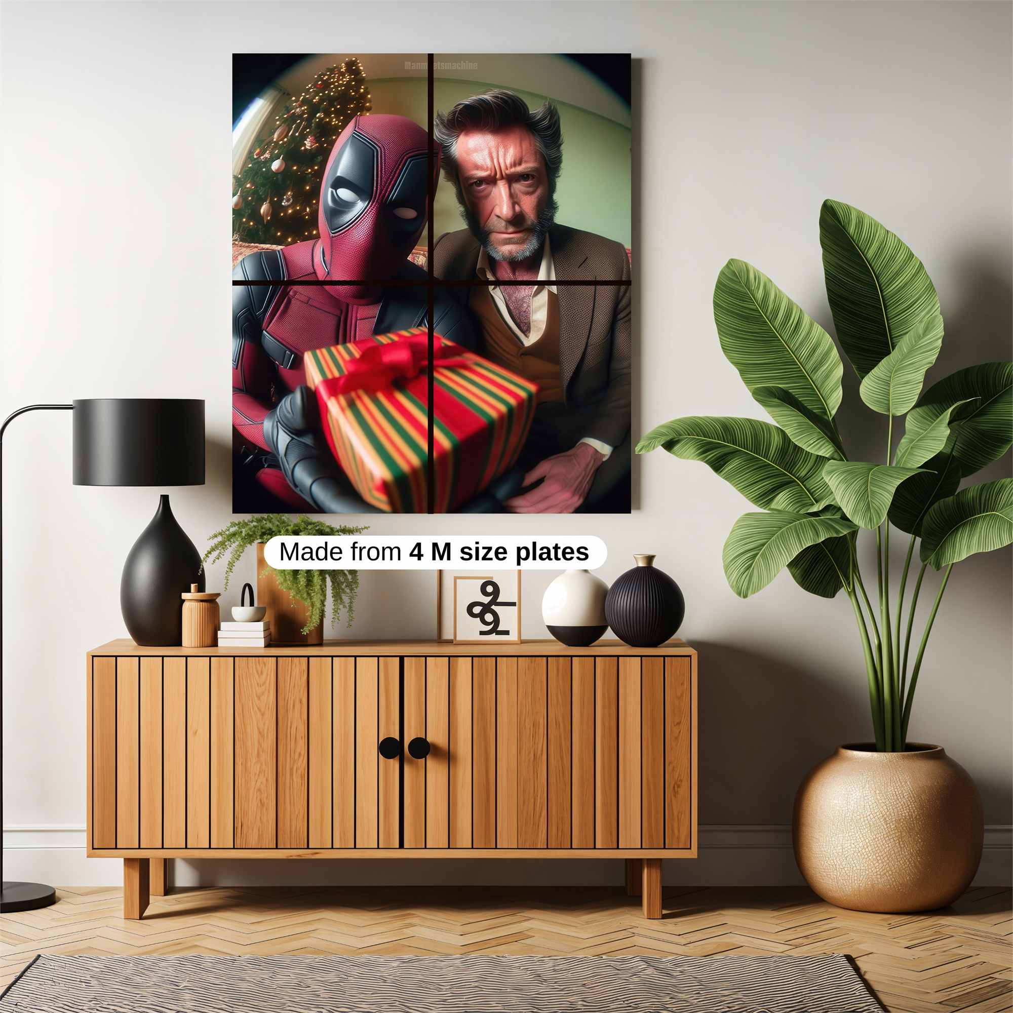 Deadpool Festive Safe Wall Magnetic / M