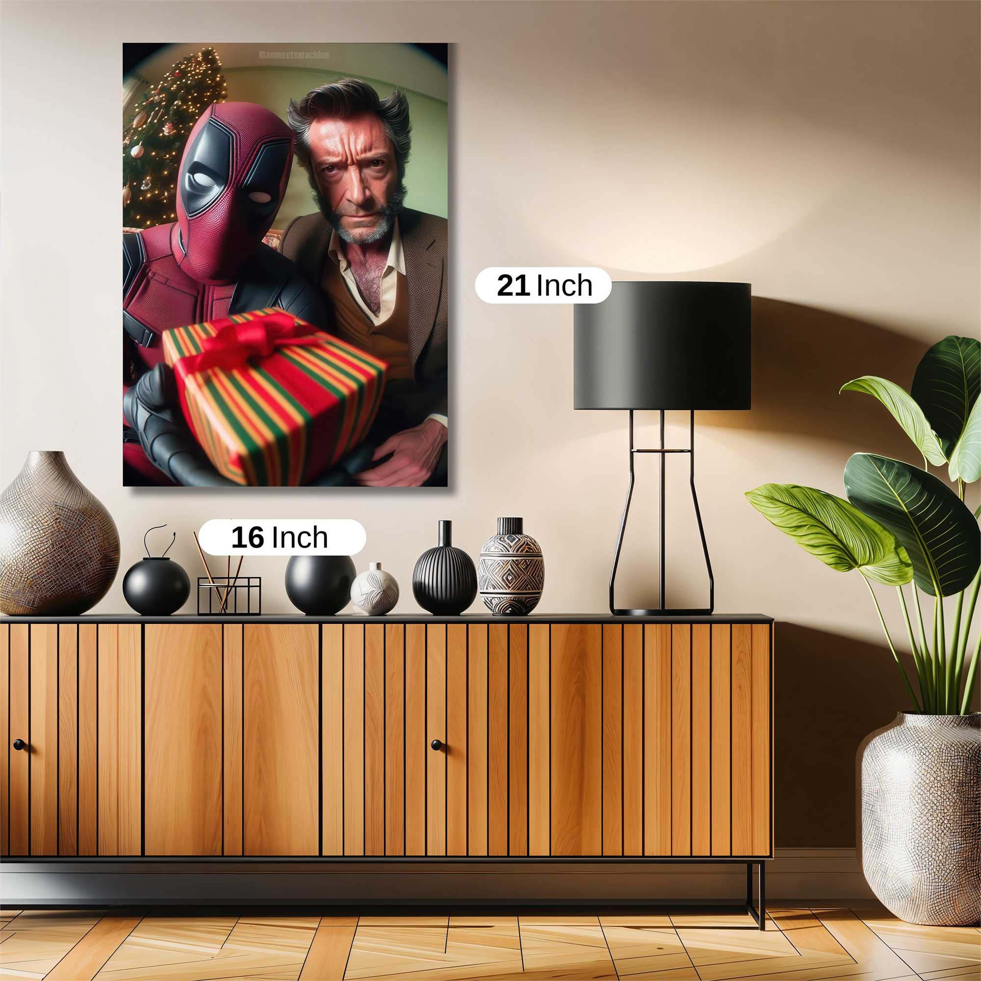 Deadpool Festive Safe Wall Magnetic / M