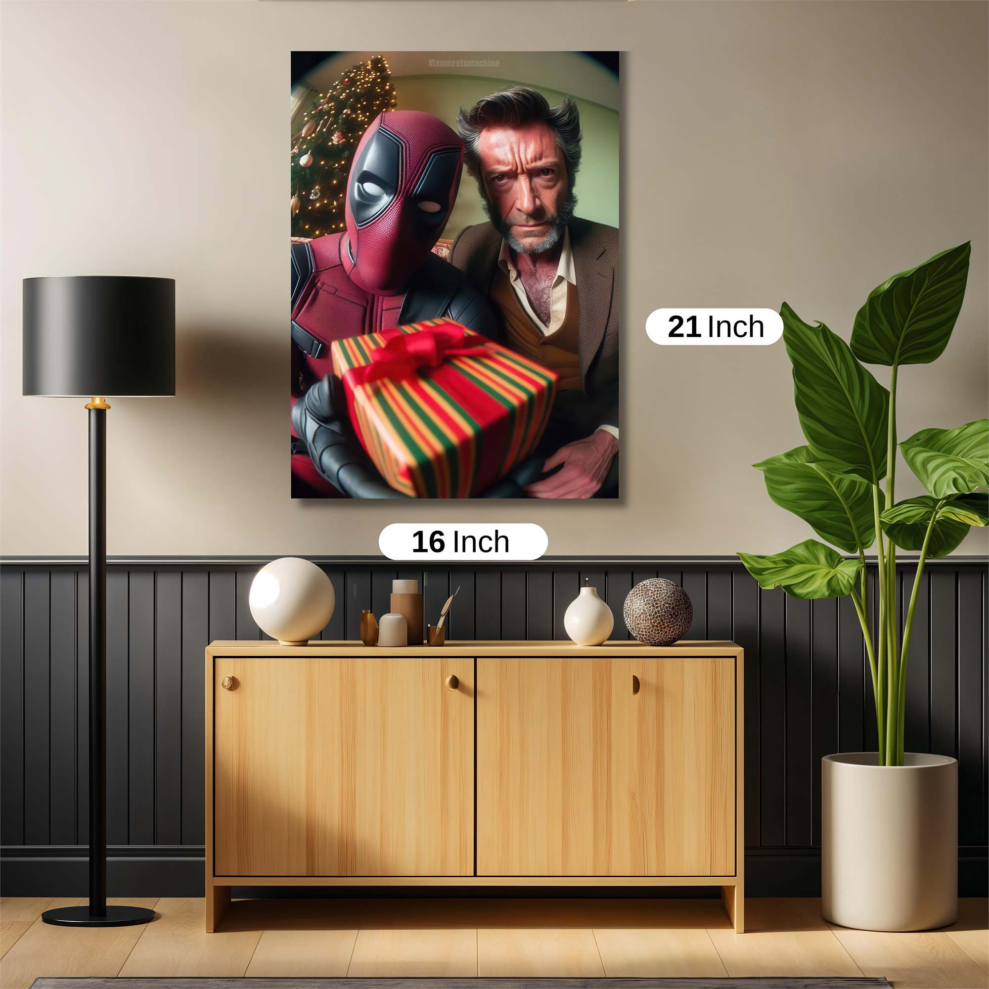 Deadpool Festive Safe Wall Magnetic / M
