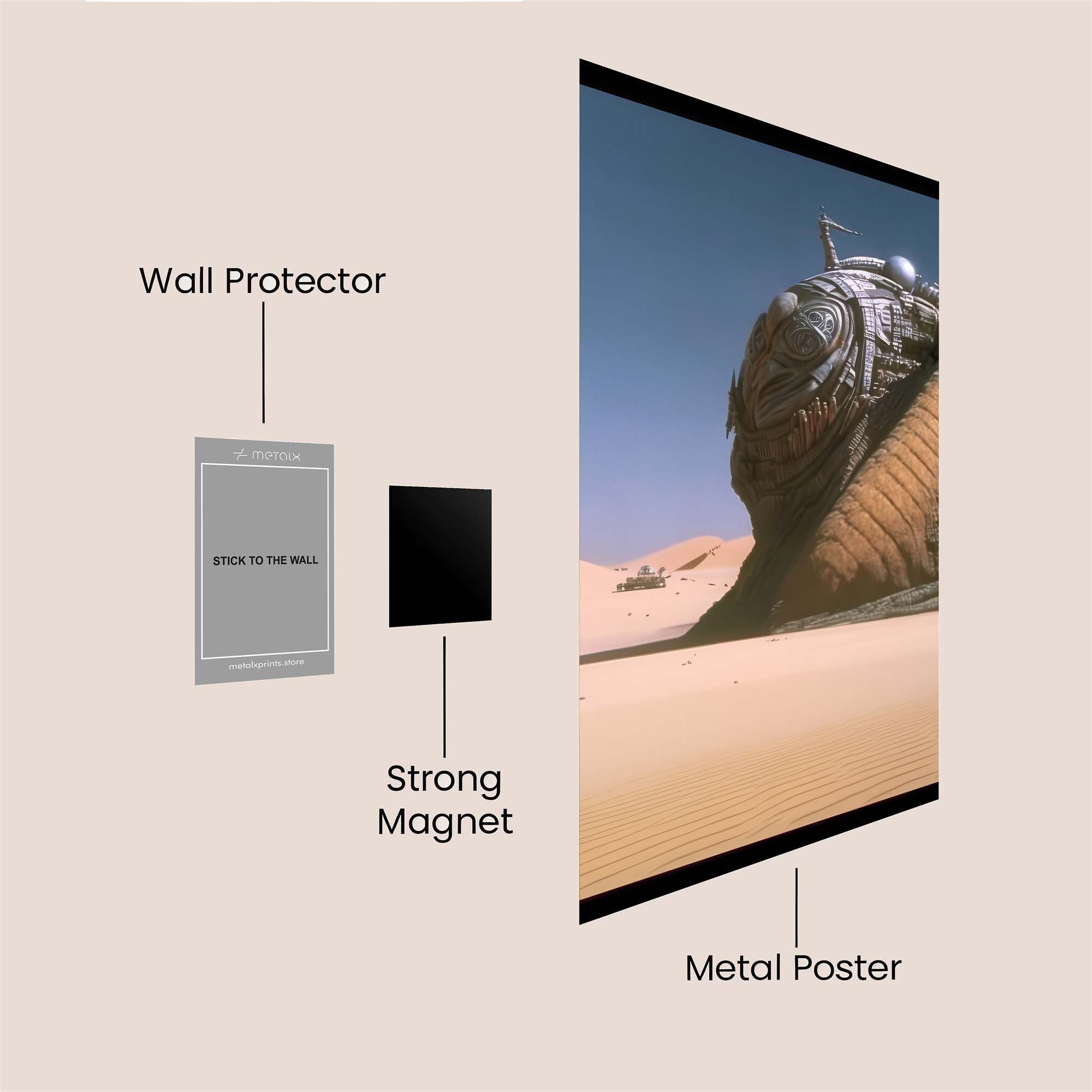 Sand Serpent Safe Wall Magnetic / M