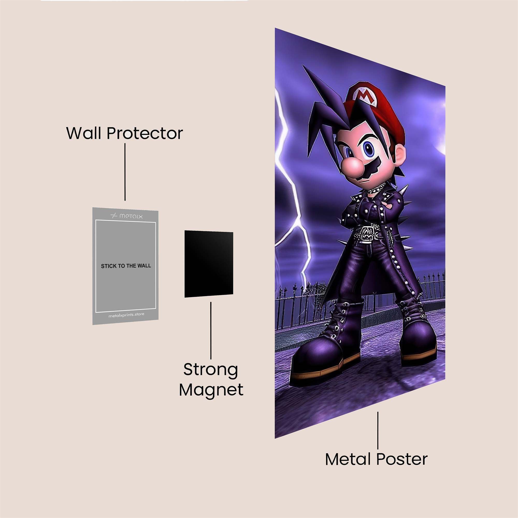 Mario Menace Safe Wall Magnetic / M