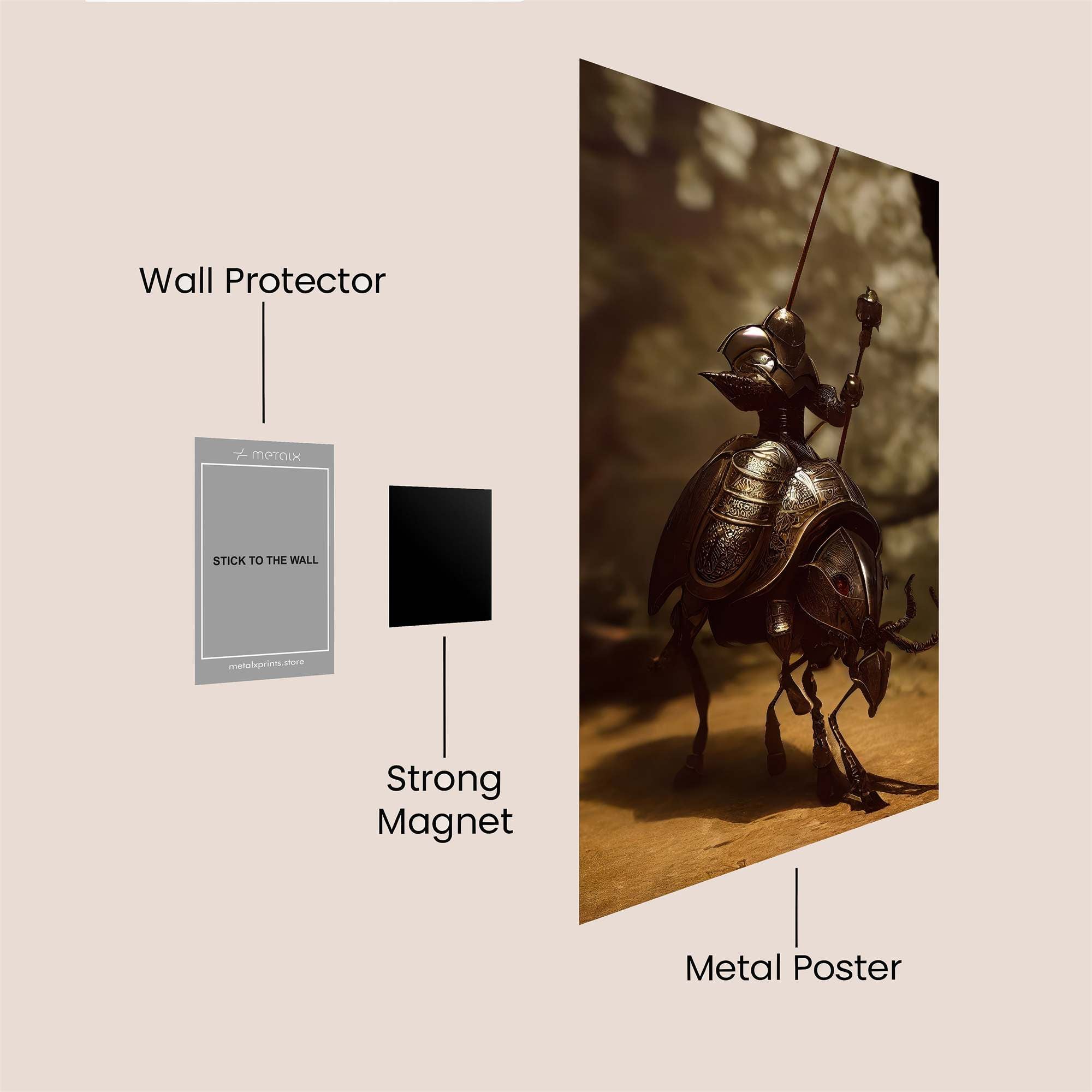 BeetleKnight Safe Wall Magnetic / M