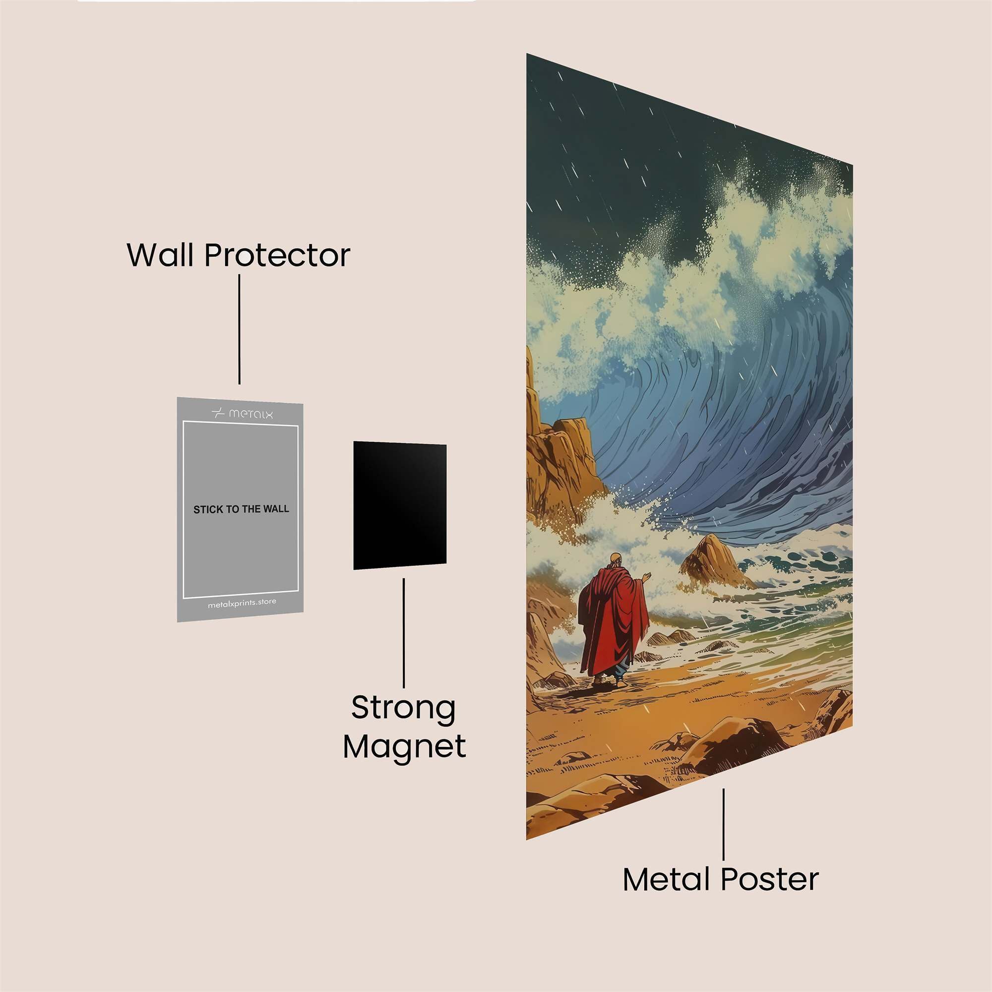 Monk's Defiance Safe Wall Magnetic / M