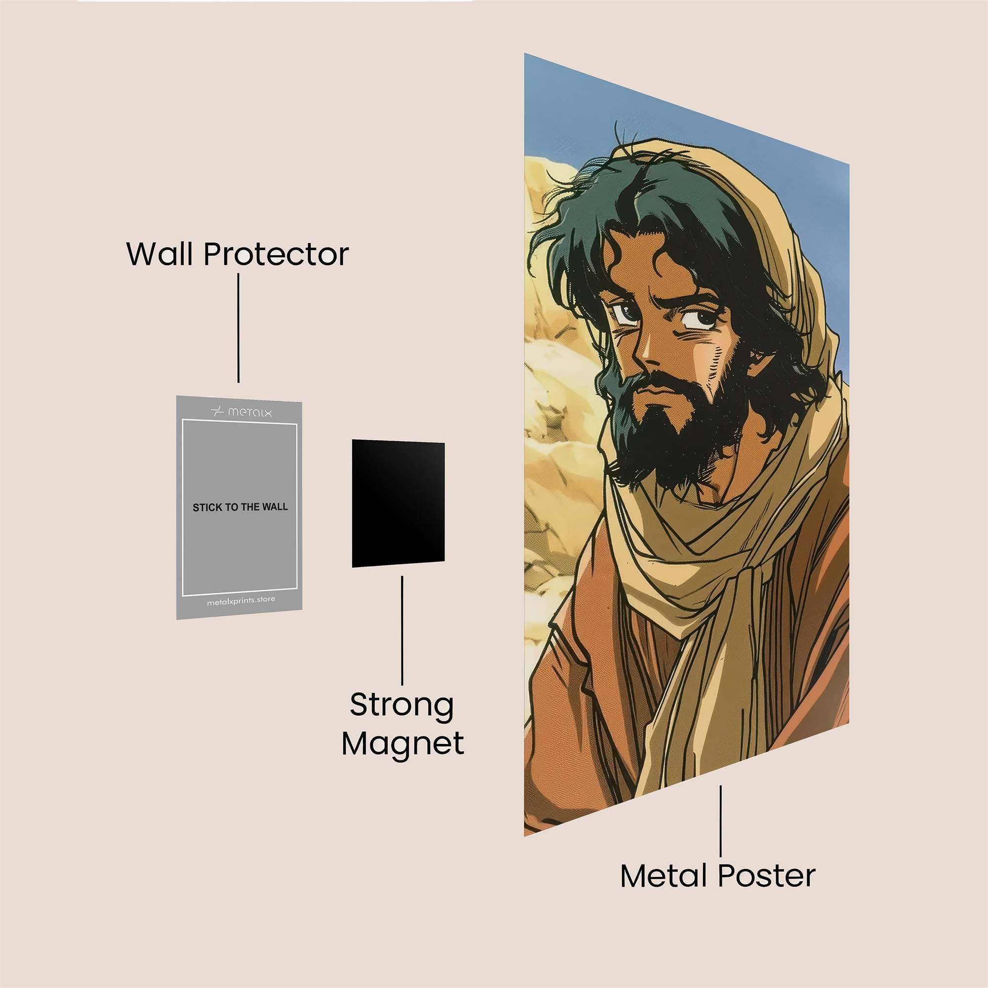 Jesus Resolute Safe Wall Magnetic / M