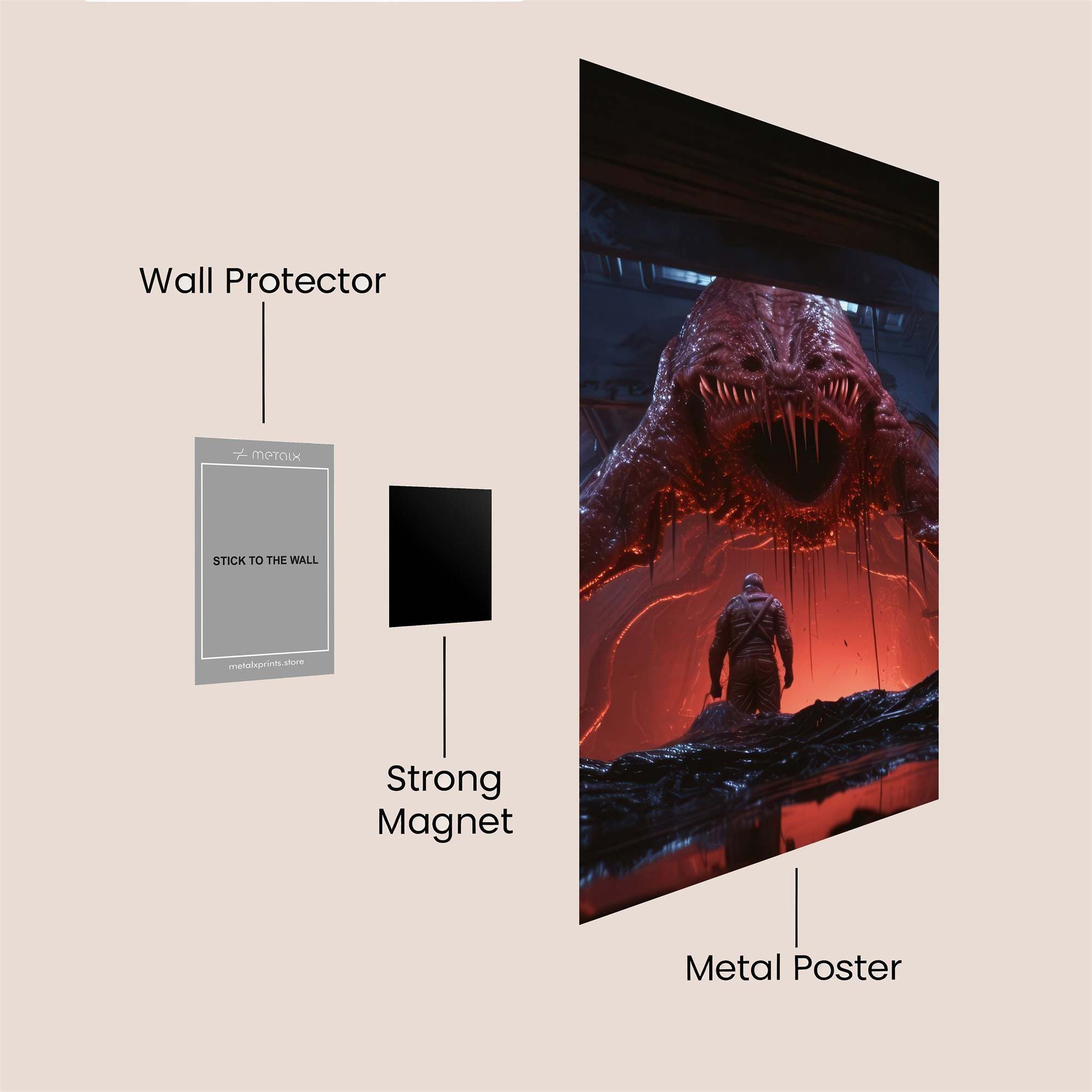 Xenomorph Dread Safe Wall Magnetic / M