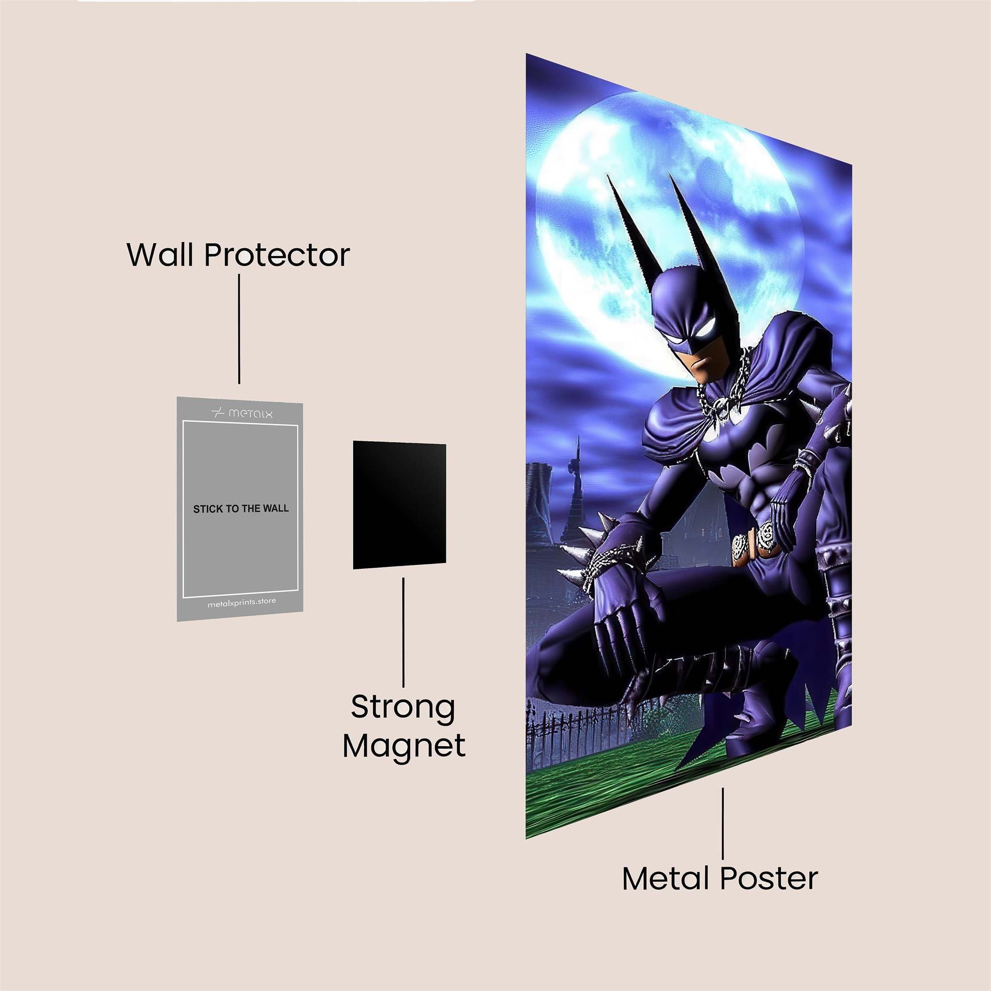 Batman Brooding Safe Wall Magnetic / M