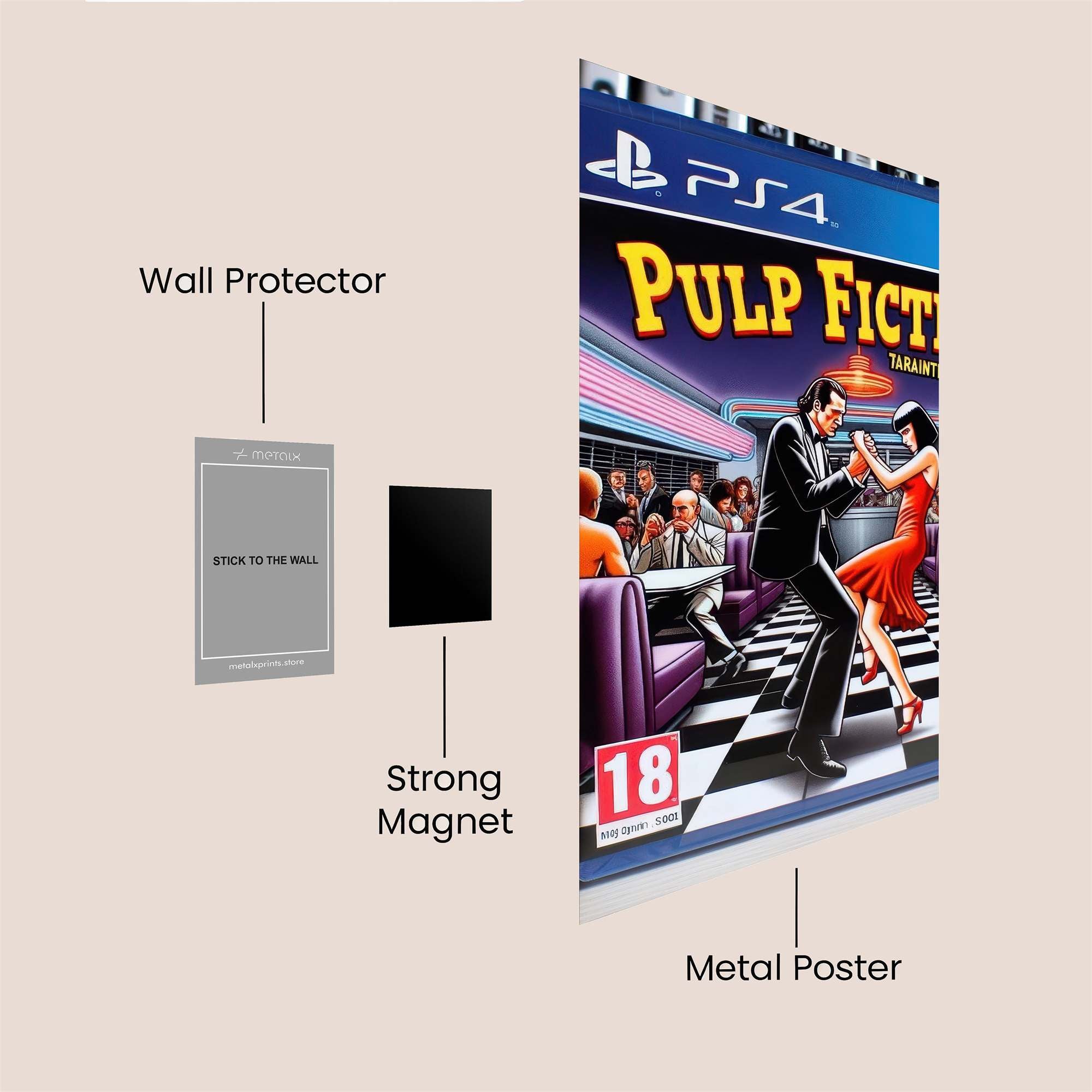 Tarantino Twist Safe Wall Magnetic / M