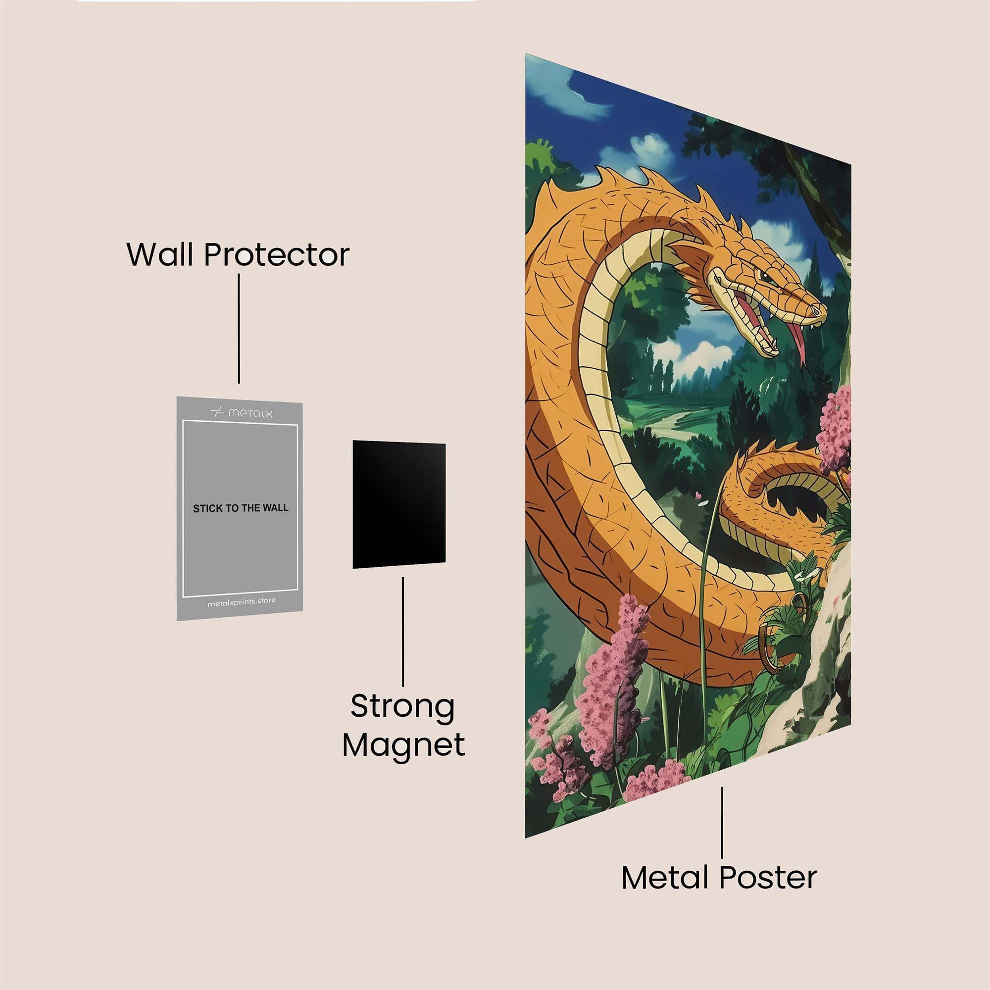 Serpent Serenity Safe Wall Magnetic / M