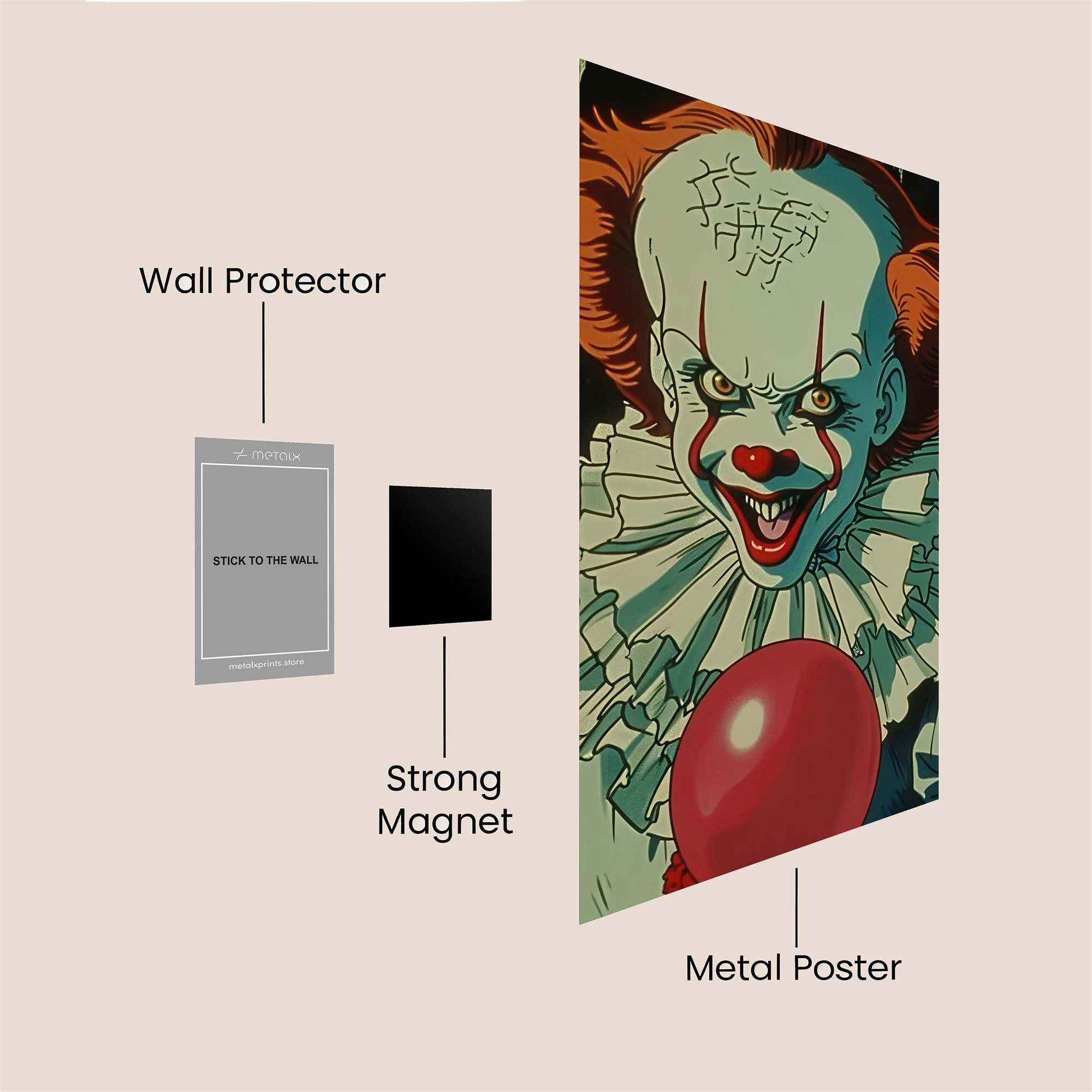 Pennywise Terrifying Safe Wall Magnetic / M