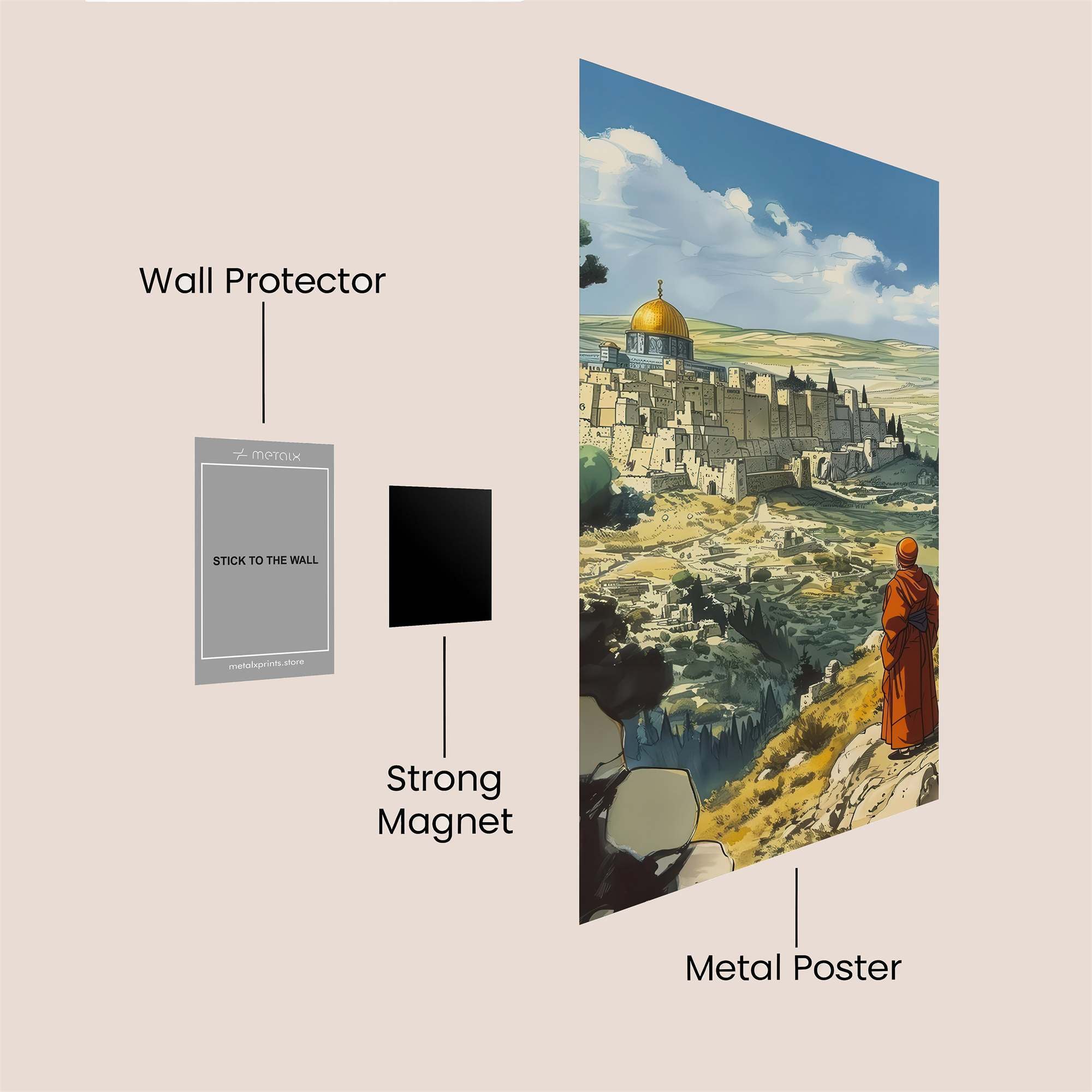 Jerusalem Serenity Safe Wall Magnetic / M