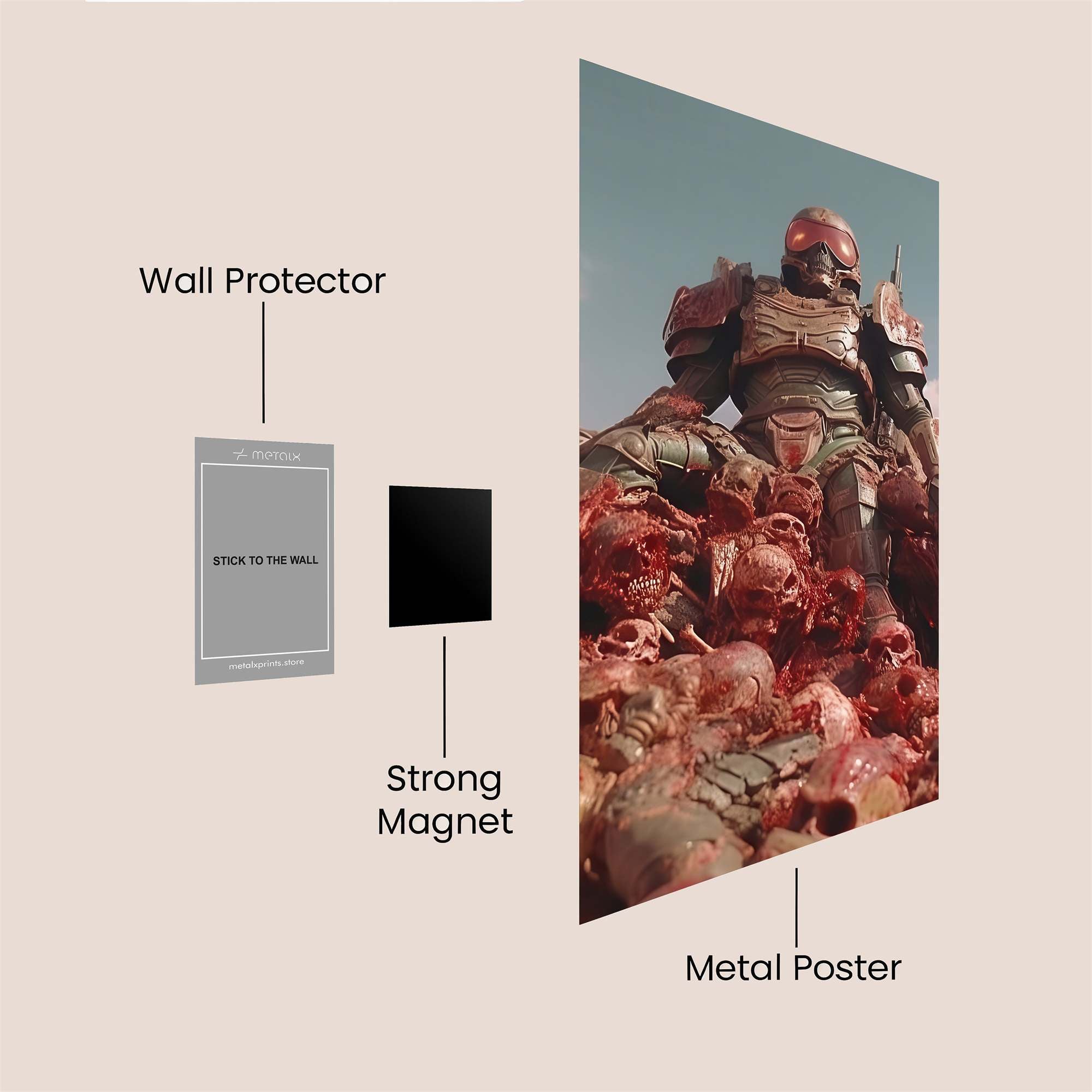 Doom Slayer Safe Wall Magnetic / M
