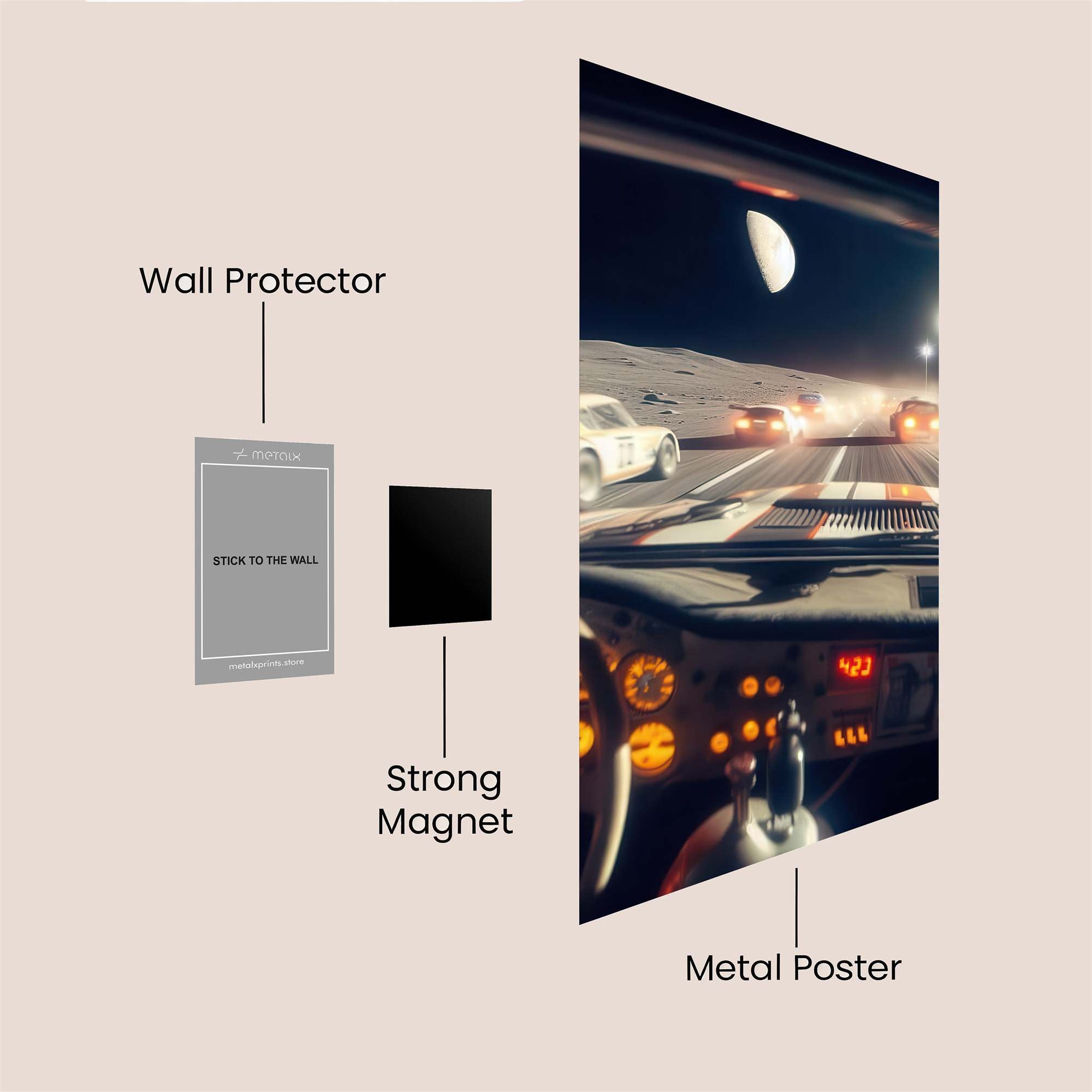 LunarChase Safe Wall Magnetic / M