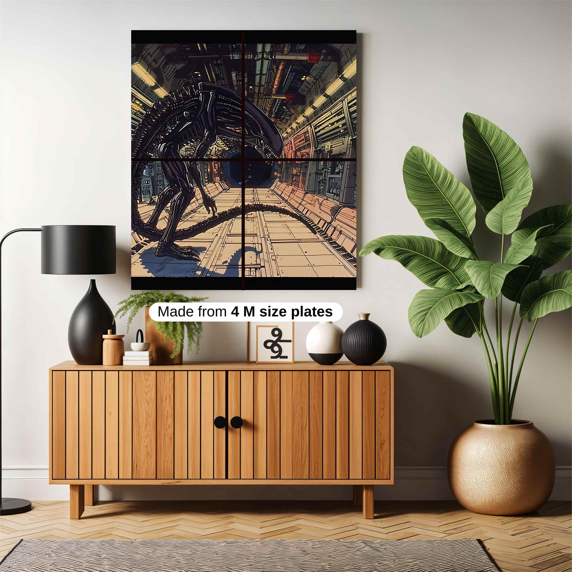 Xenomorph Lurking Safe Wall Magnetic / M