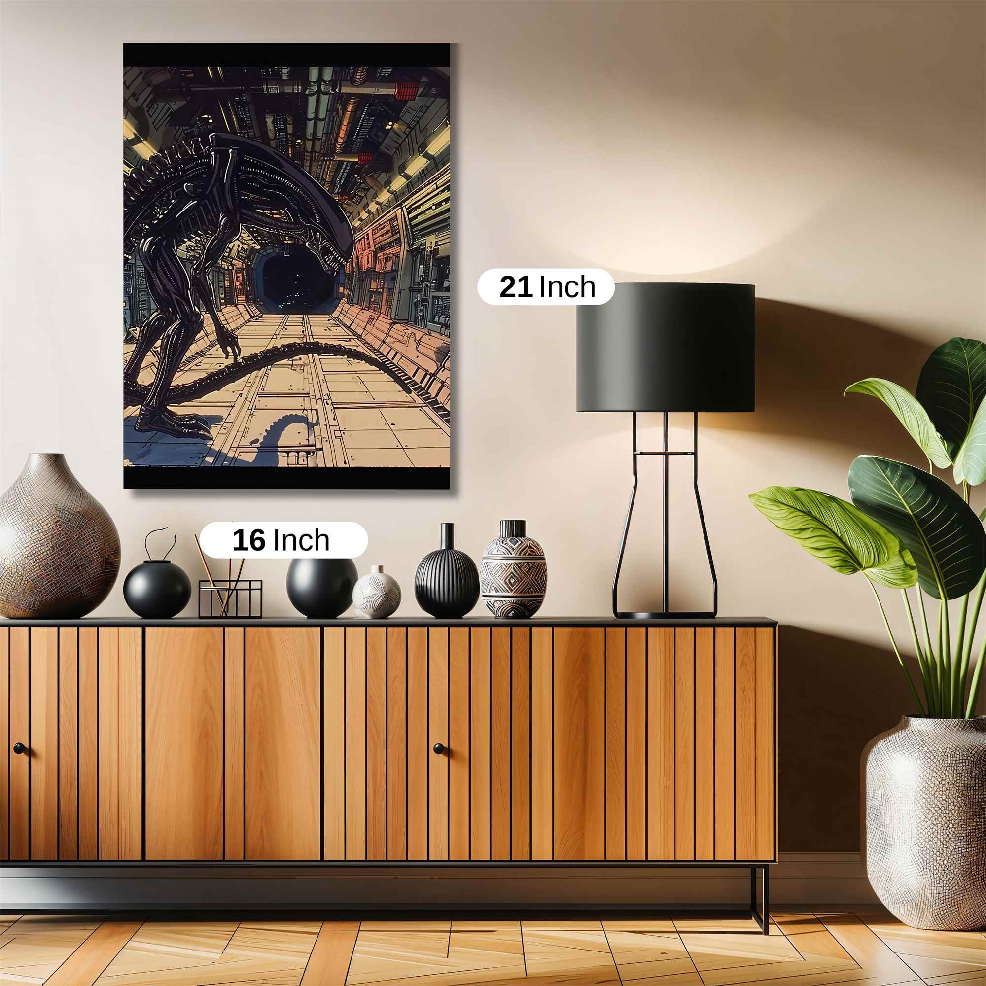 Xenomorph Lurking Safe Wall Magnetic / M
