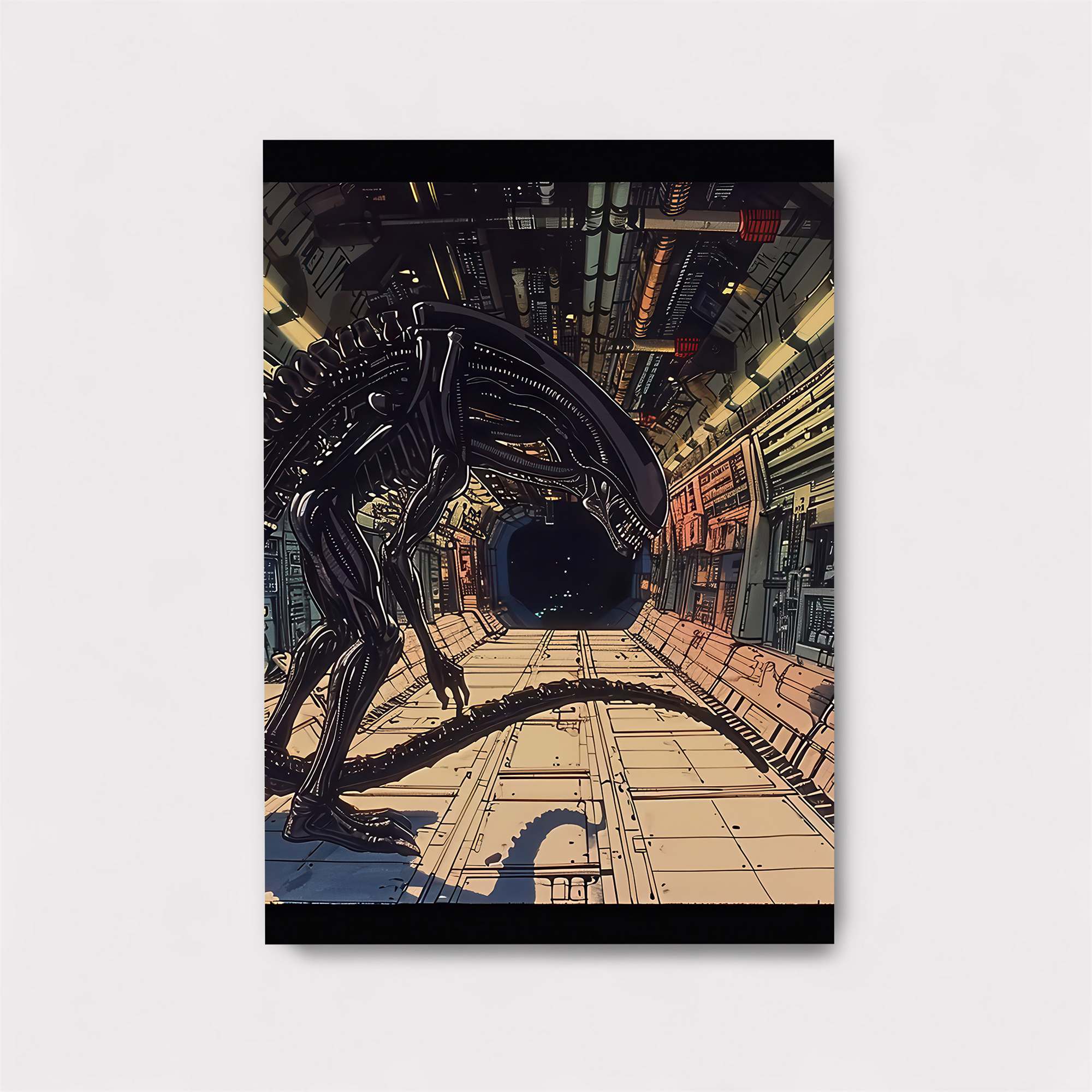 Xenomorph Lurking Safe Wall Magnetic / M