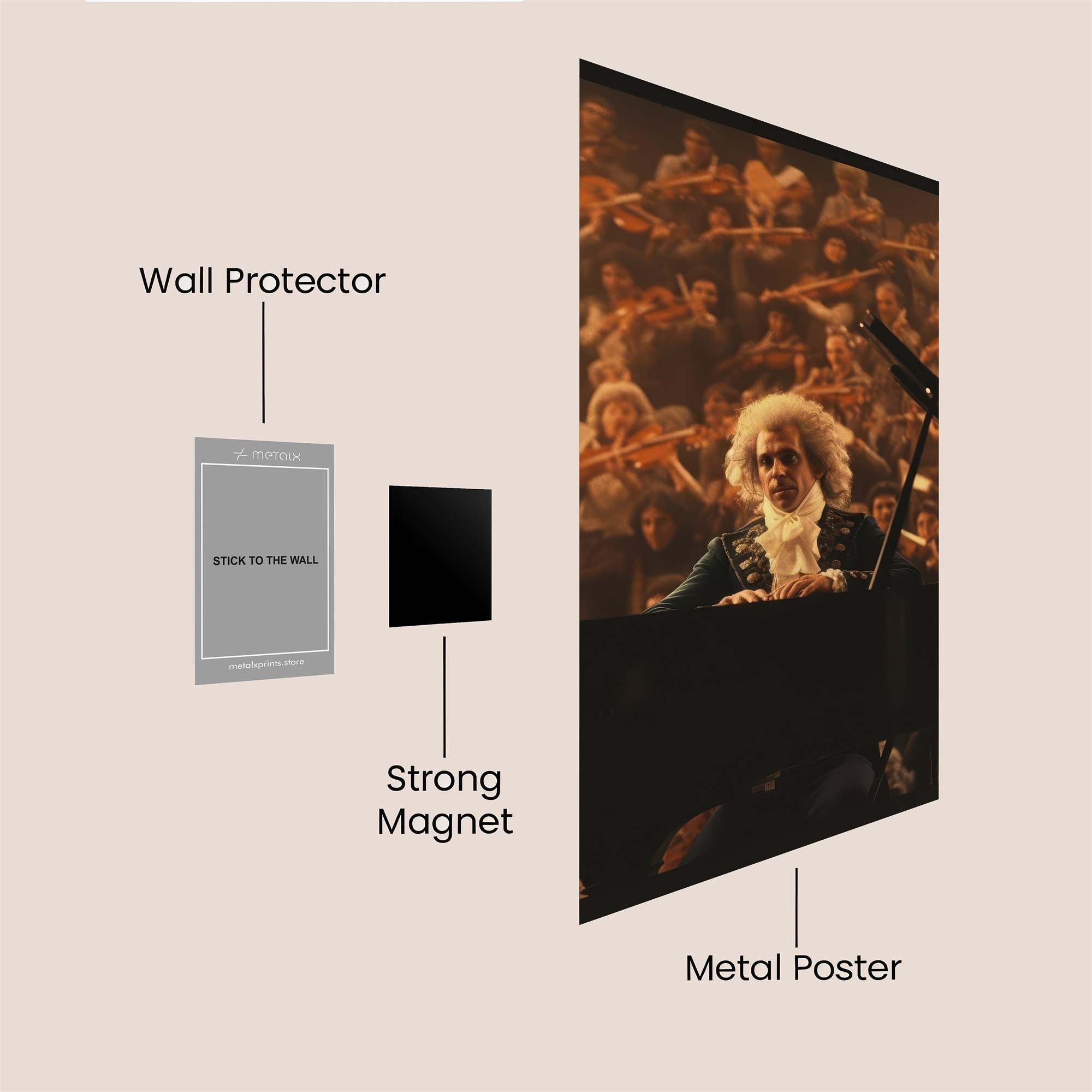 Prince Majestic Safe Wall Magnetic / M