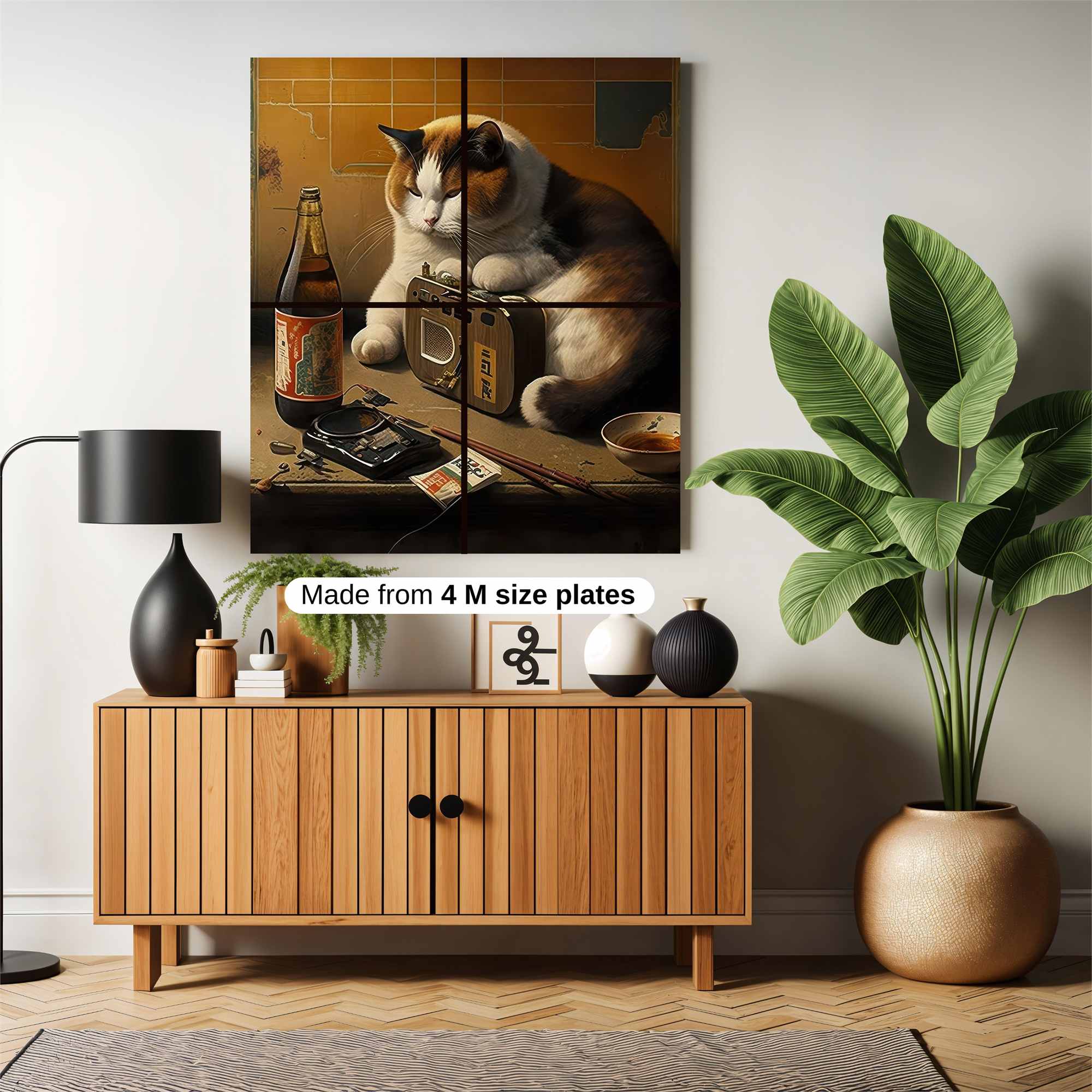 Feline Melancholy Safe Wall Magnetic / M