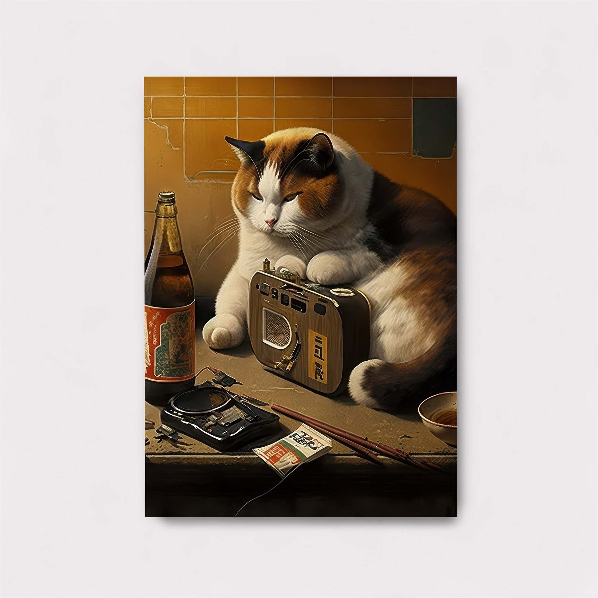 Feline Melancholy Safe Wall Magnetic / M