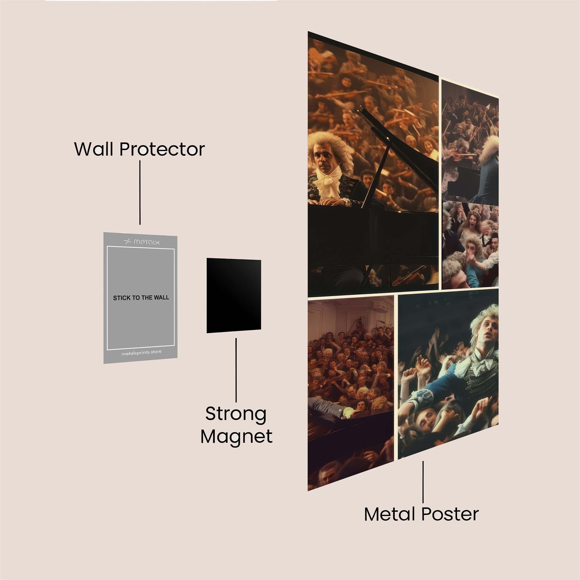 Mozart Ecstatic Safe Wall Magnetic / M