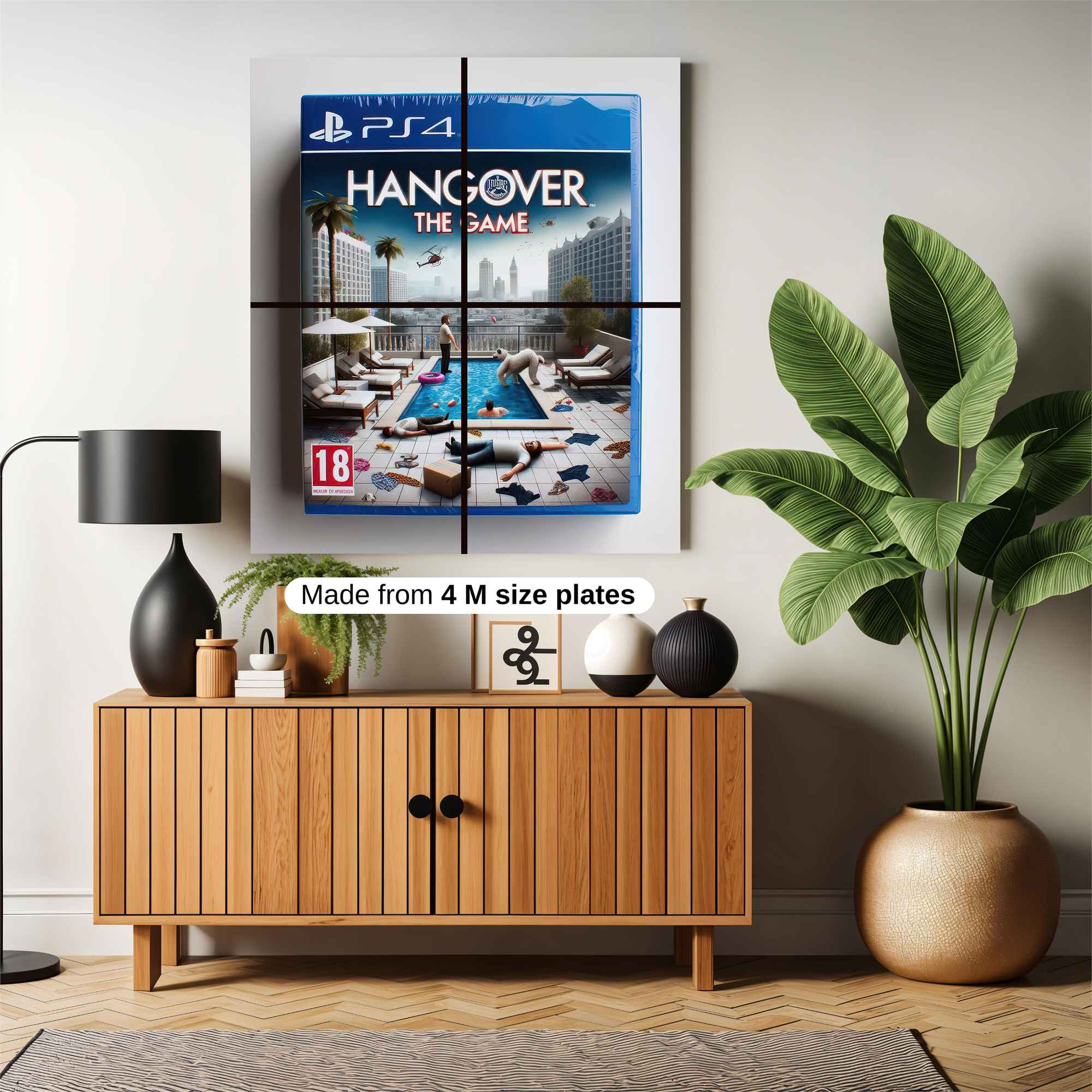 Hangover Hysteria Safe Wall Magnetic / M