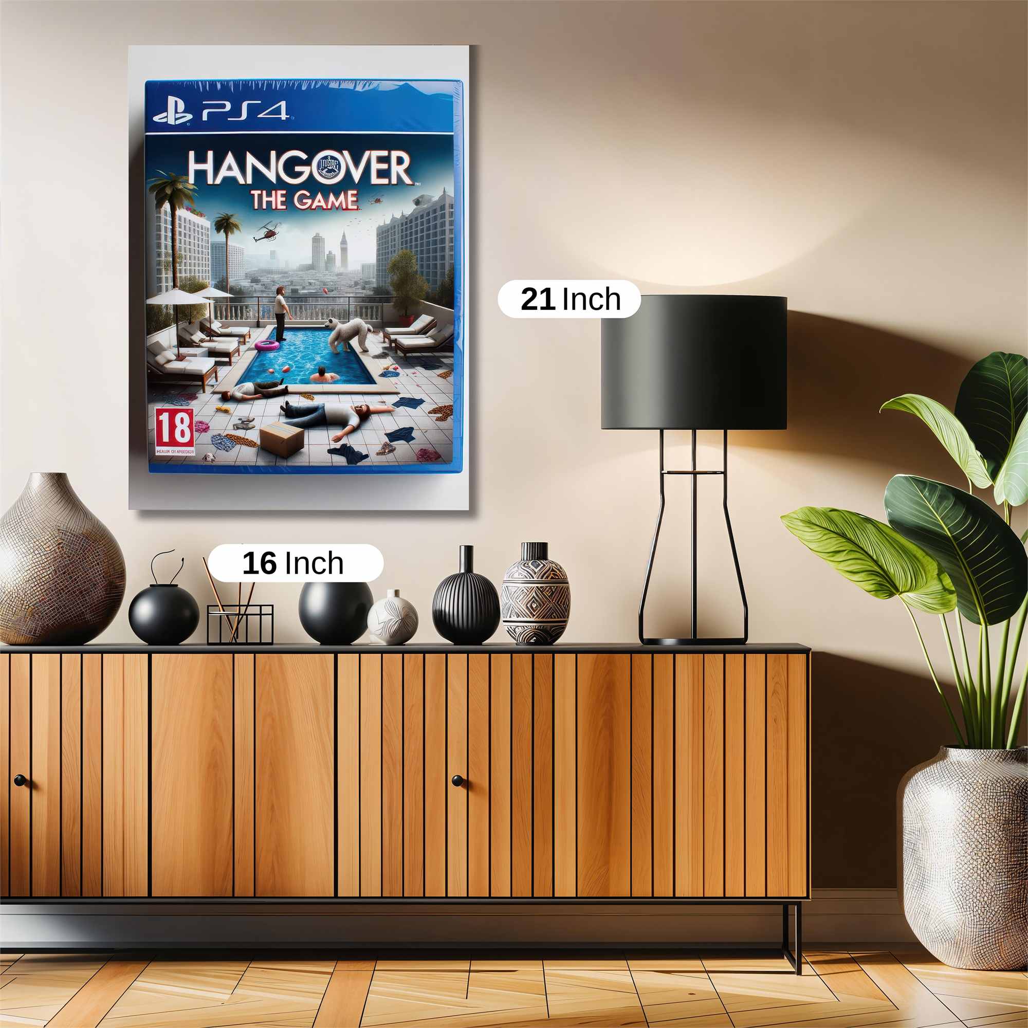 Hangover Hysteria Safe Wall Magnetic / M