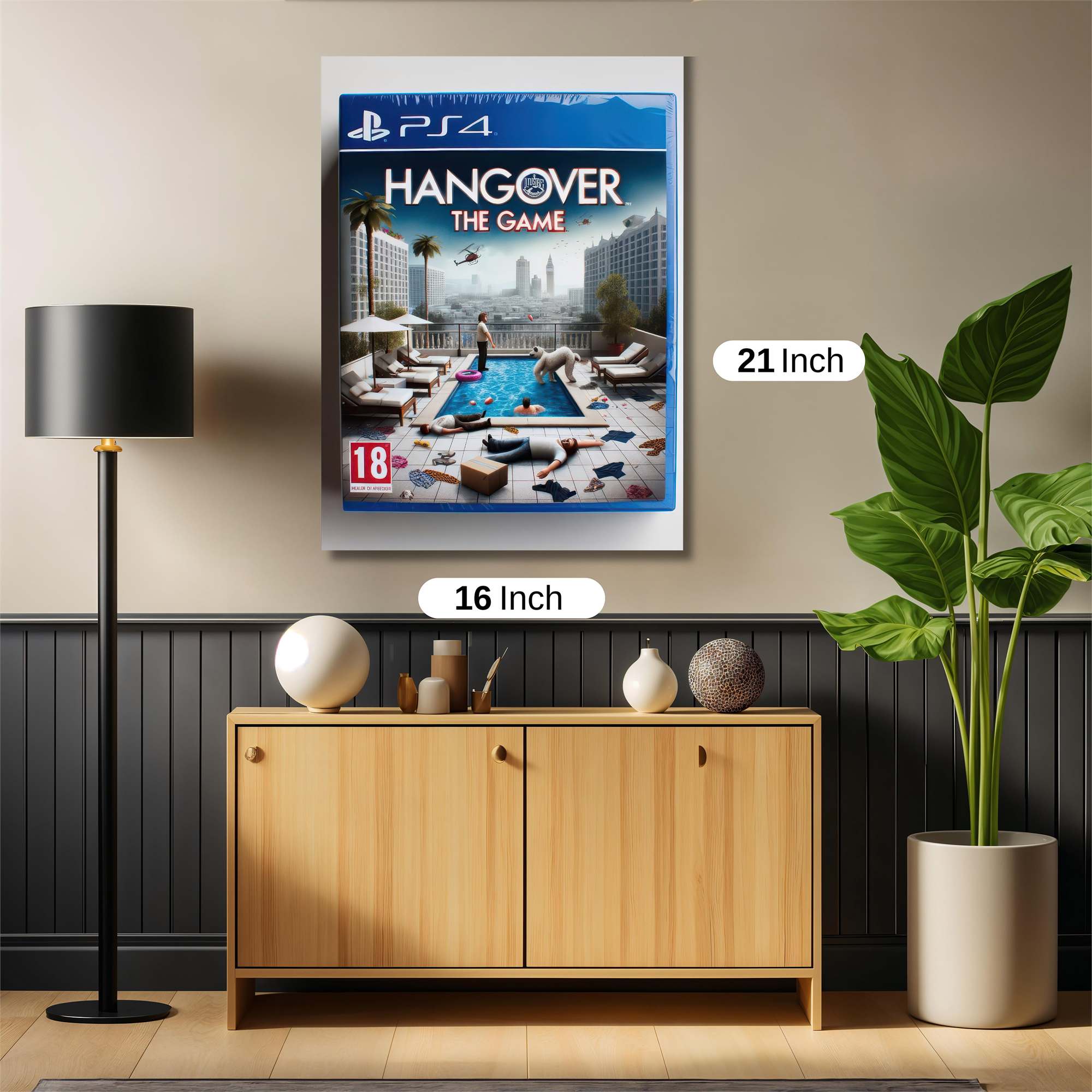 Hangover Hysteria Safe Wall Magnetic / M