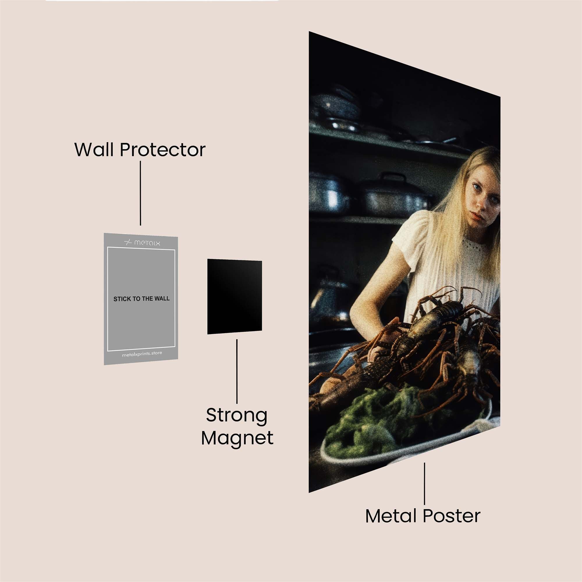 Lobster Lament Safe Wall Magnetic / M