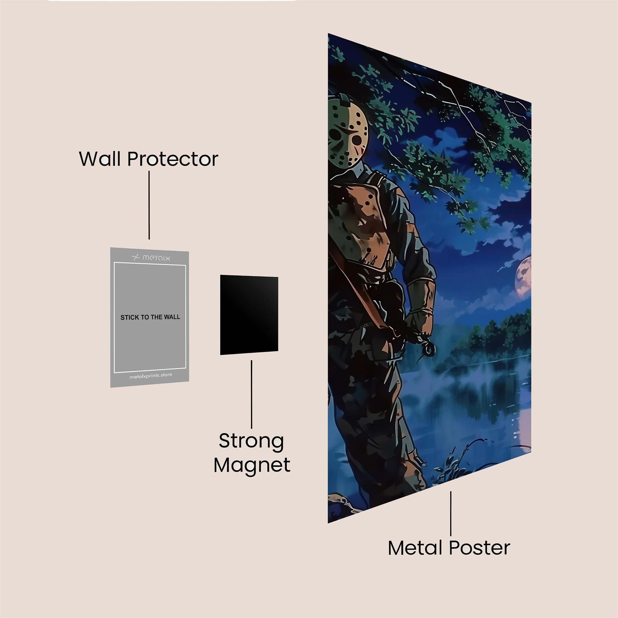Jason Moonlit Safe Wall Magnetic / M