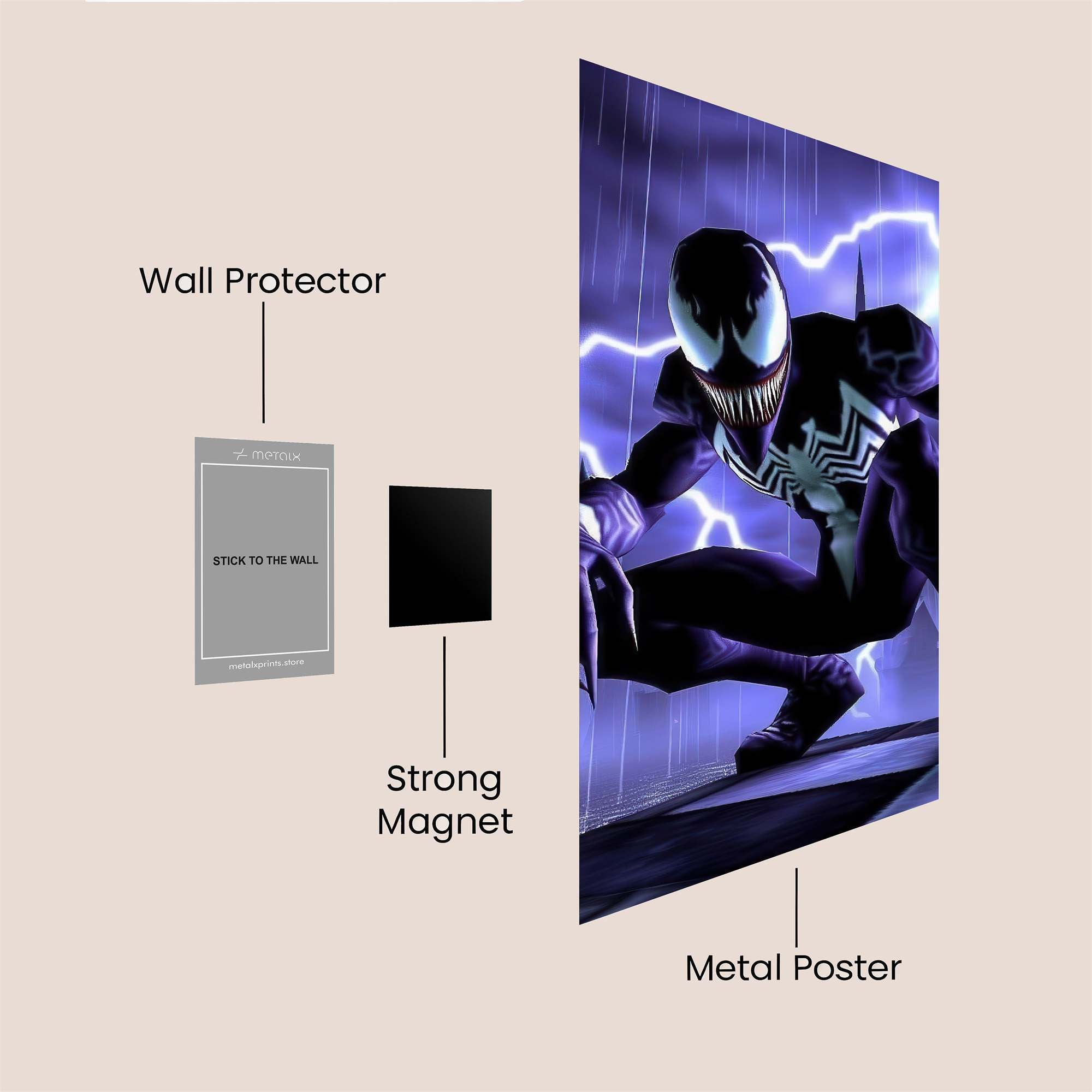 Venom Thunderous Safe Wall Magnetic / M