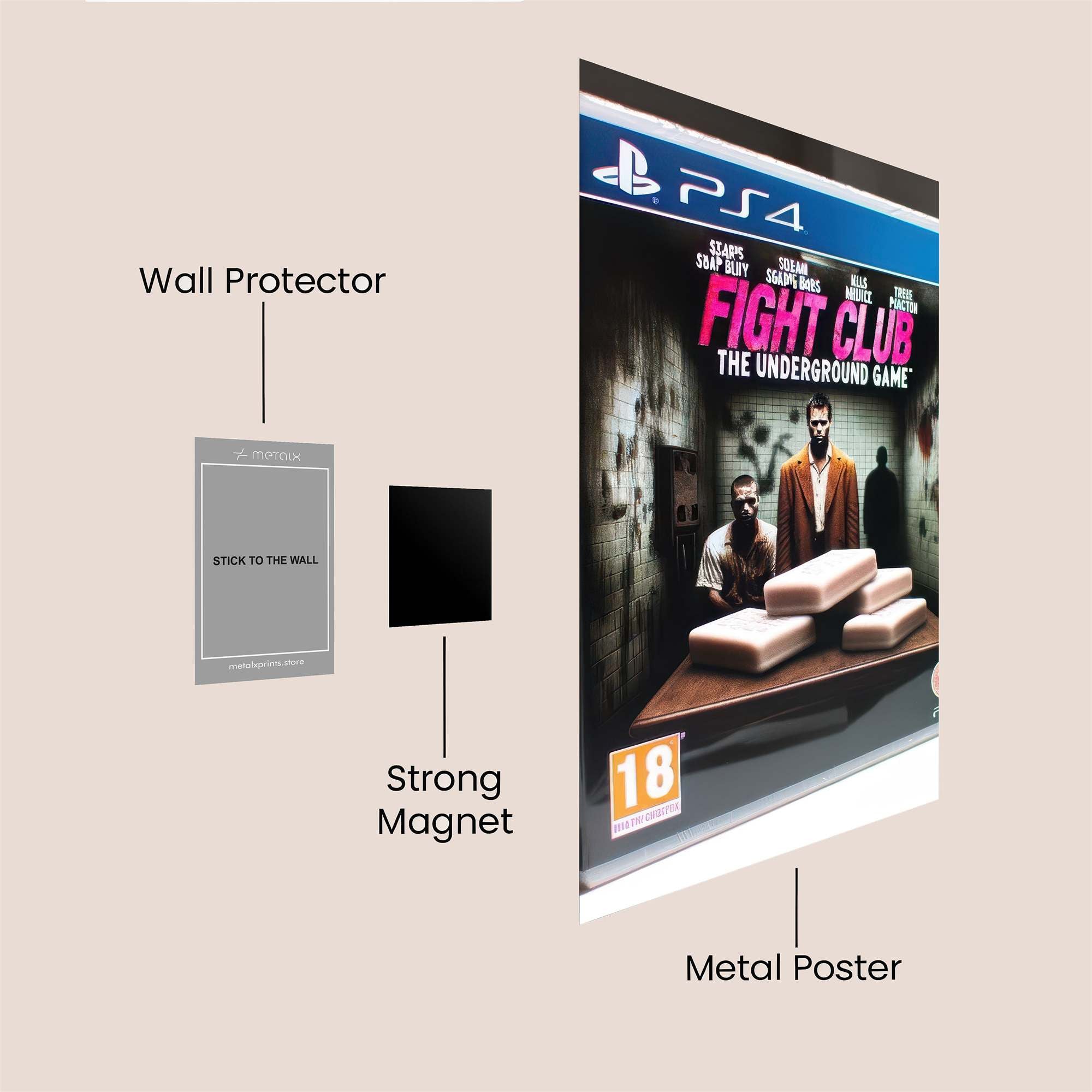 Fight Gloom Safe Wall Magnetic / M