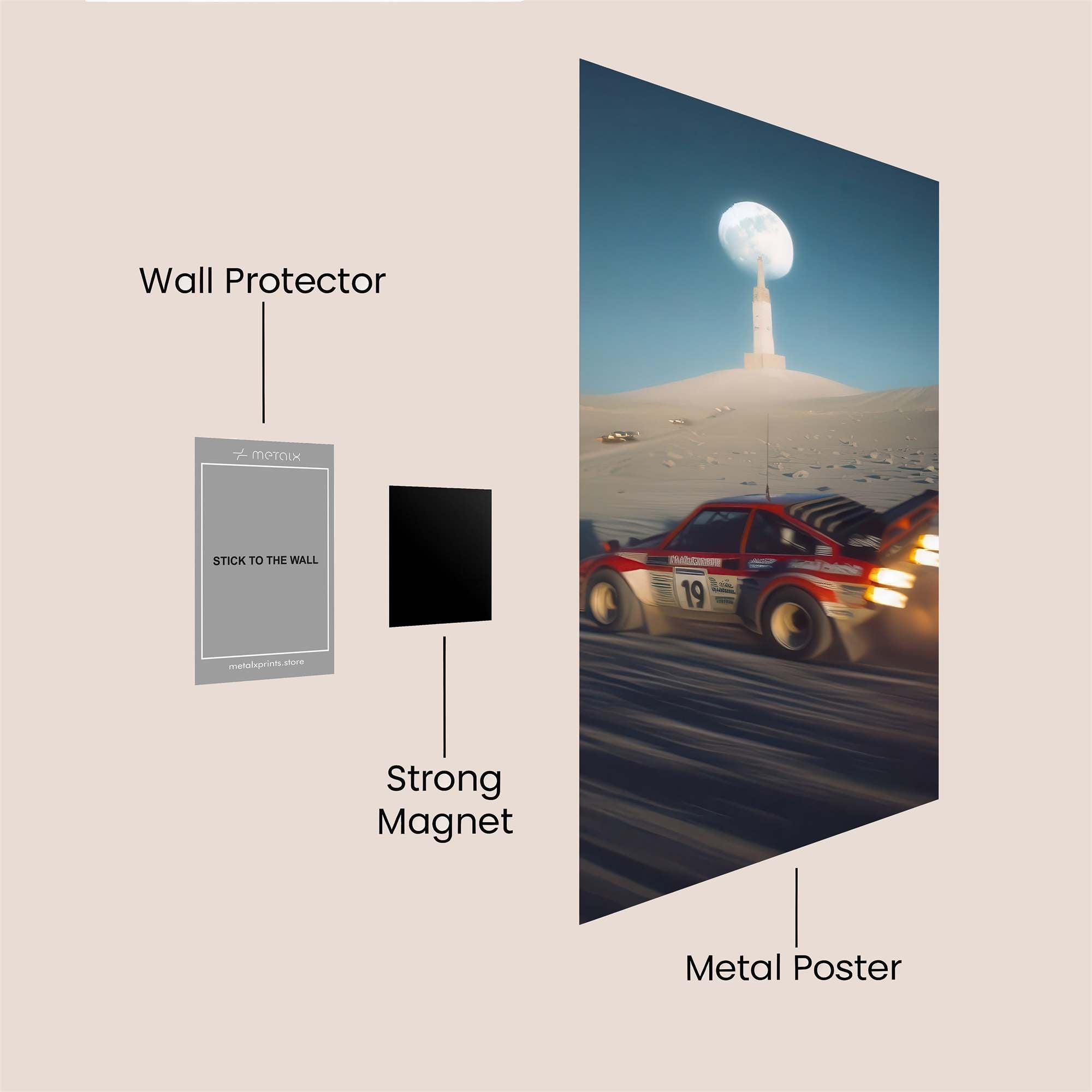 Rally Moonlit Safe Wall Magnetic / M
