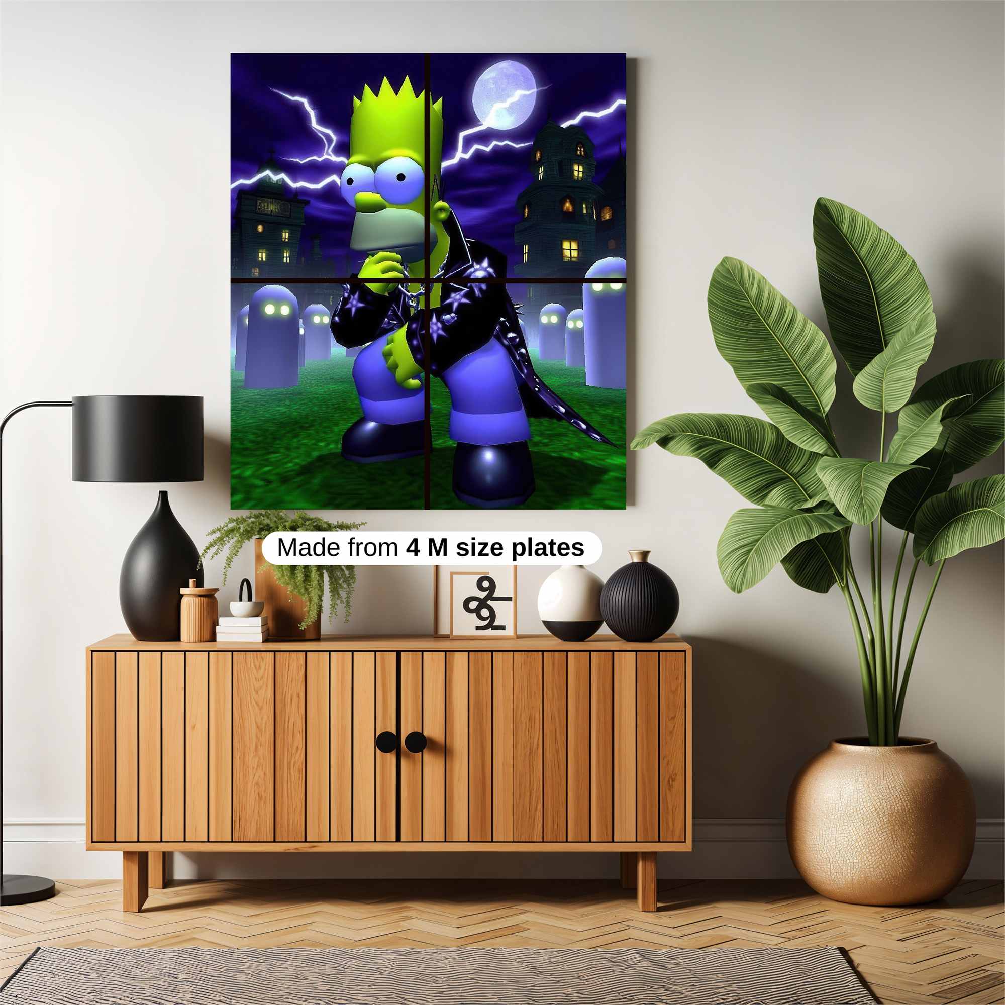 Bart Gothic Safe Wall Magnetic / M