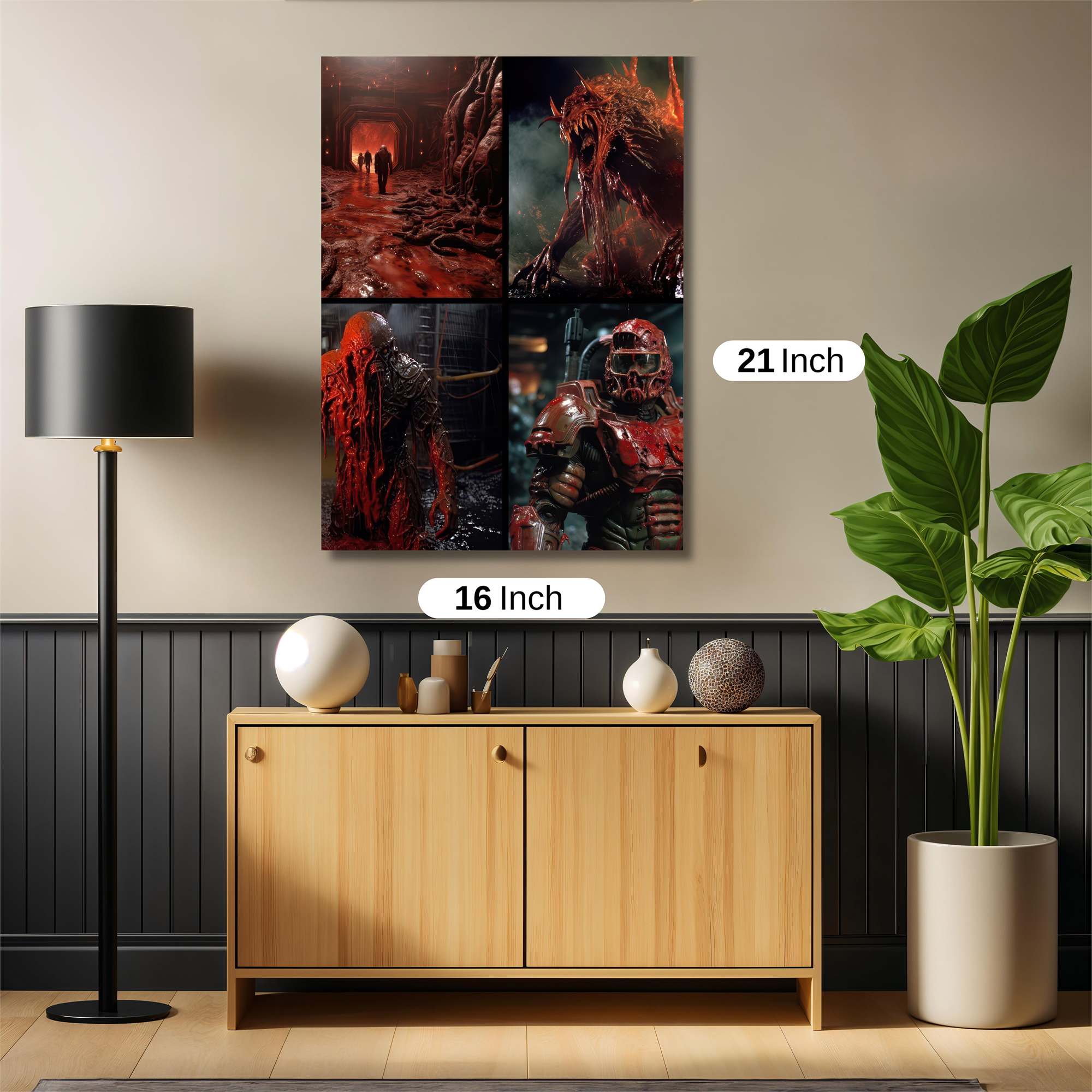 Xenomorph Horror Safe Wall Magnetic / M