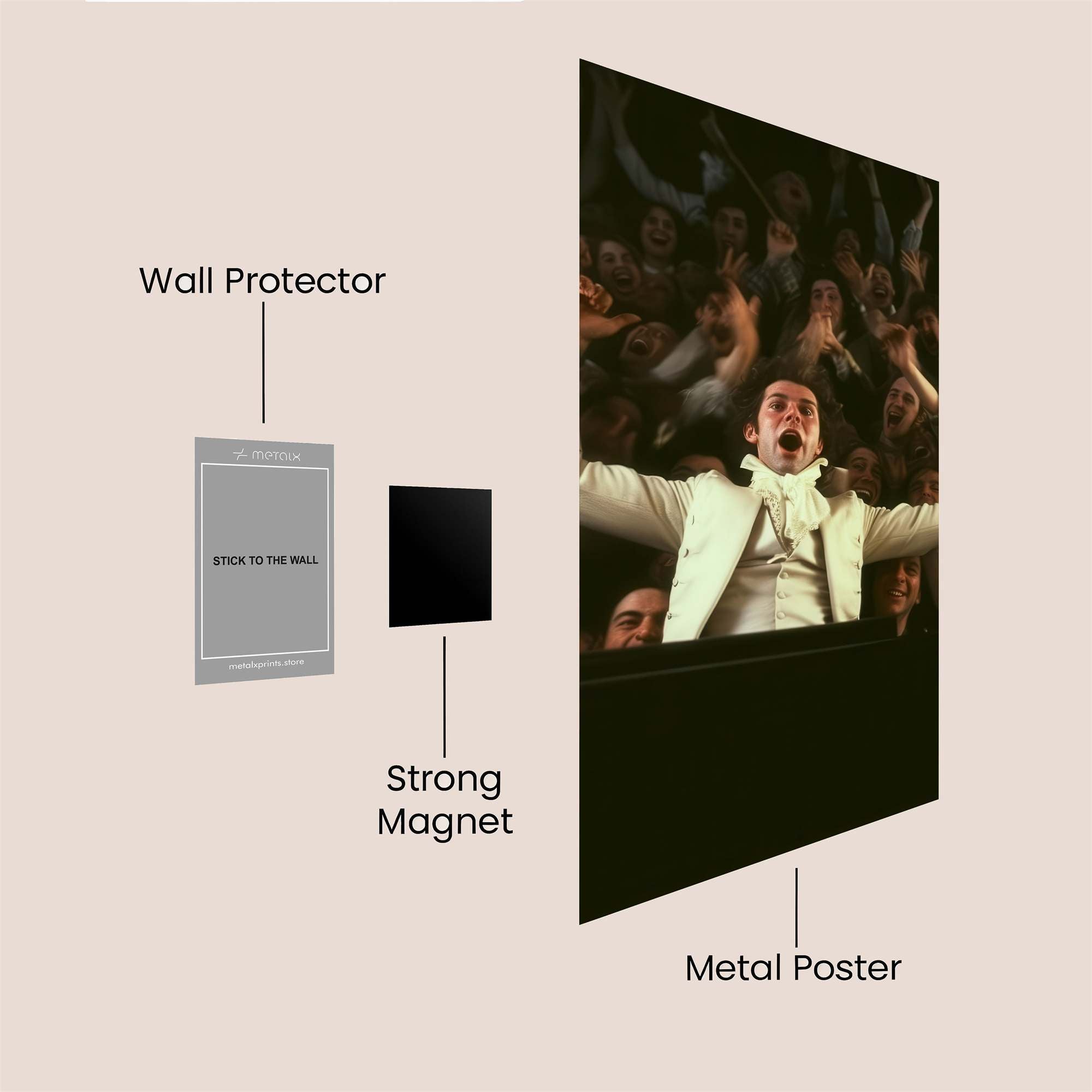 Mozart Ecstatic Safe Wall Magnetic / M