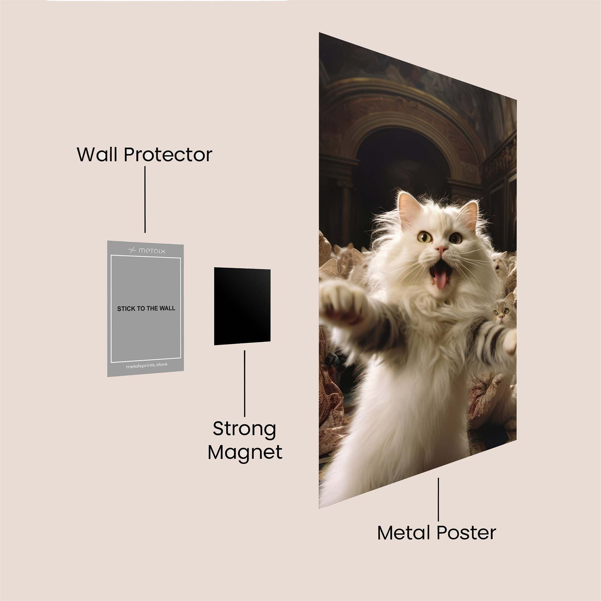Cat Conductor Safe Wall Magnetic / M