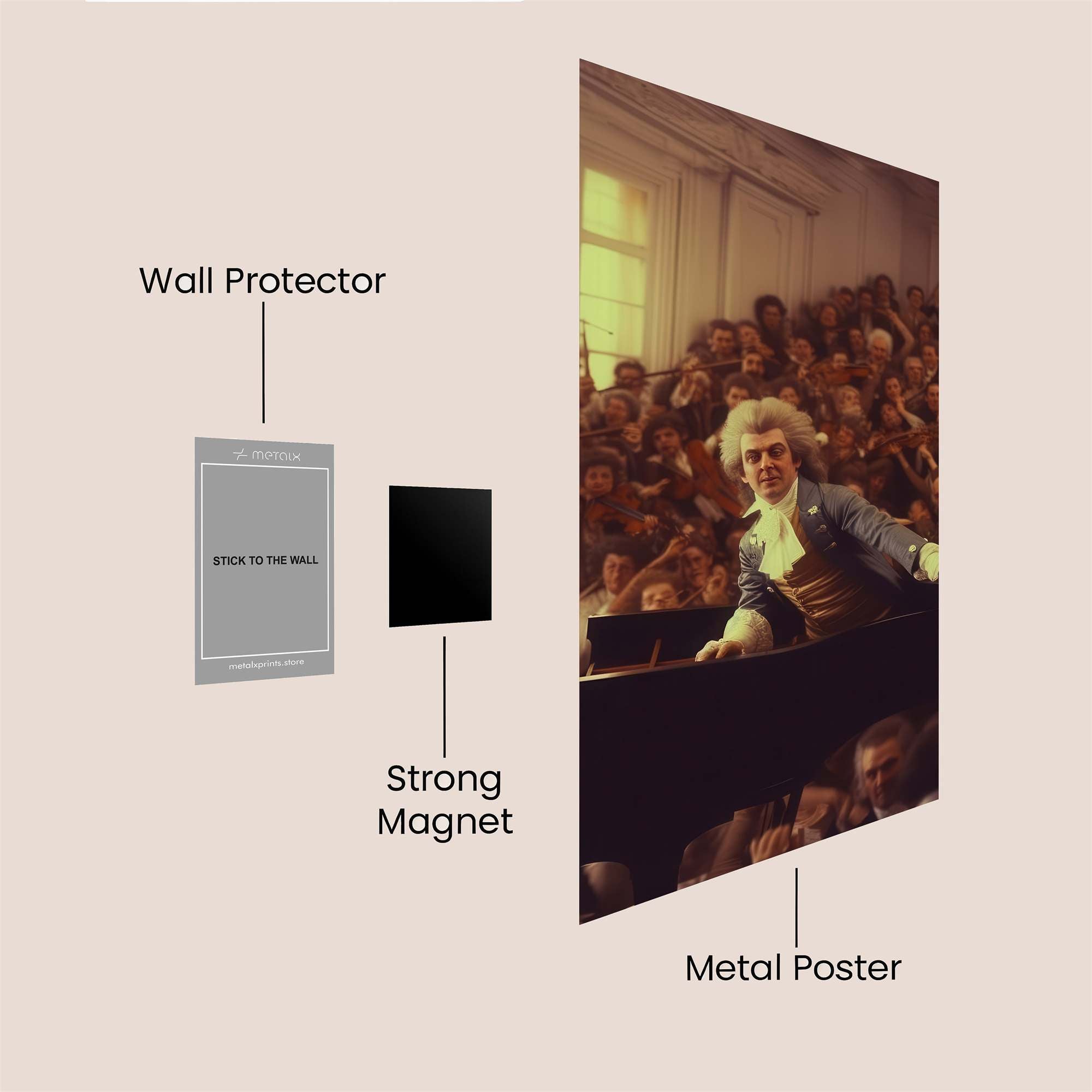 Mozart Ecstatic Safe Wall Magnetic / M